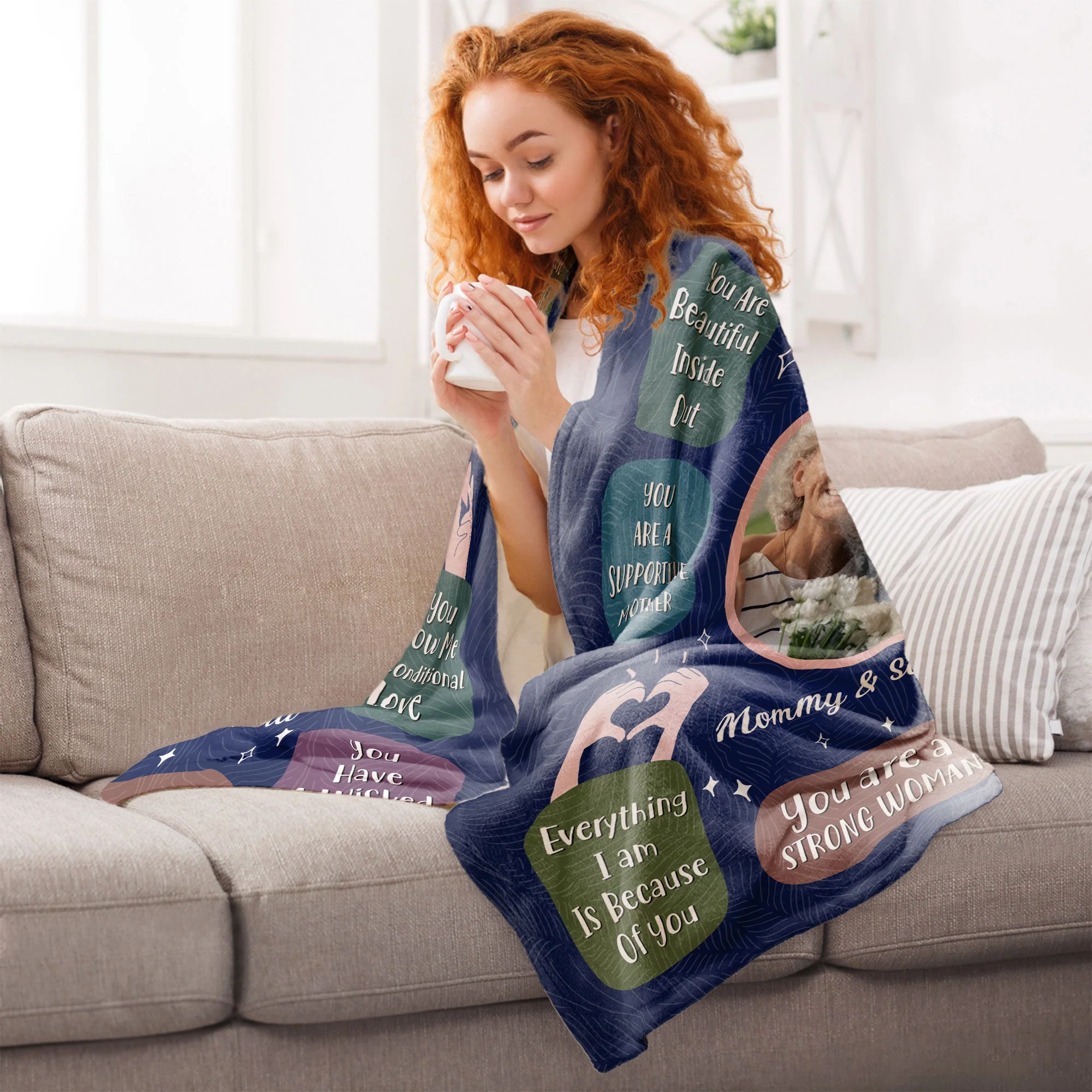 10 Reasons Why Mom Is The Best - Personalized Blanket - Image 6