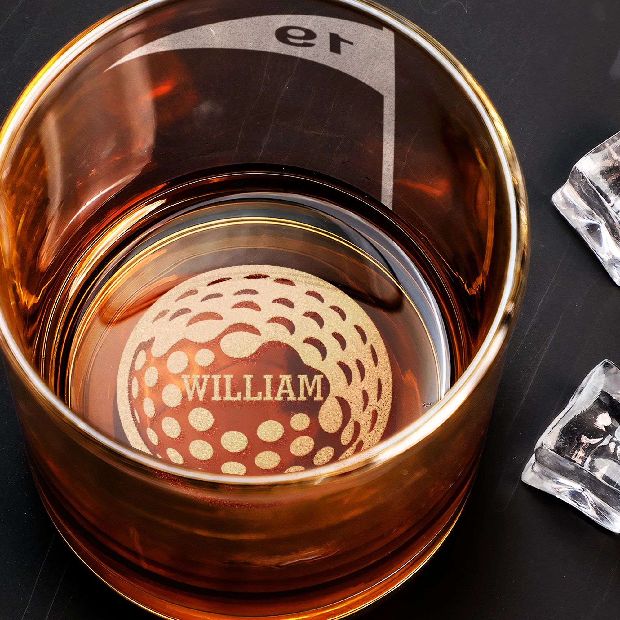 19Th Hole - For Golfers, Golf Lovers, Husband, Dad, Grandpa - Personalized Whiskey Glass - Image 6