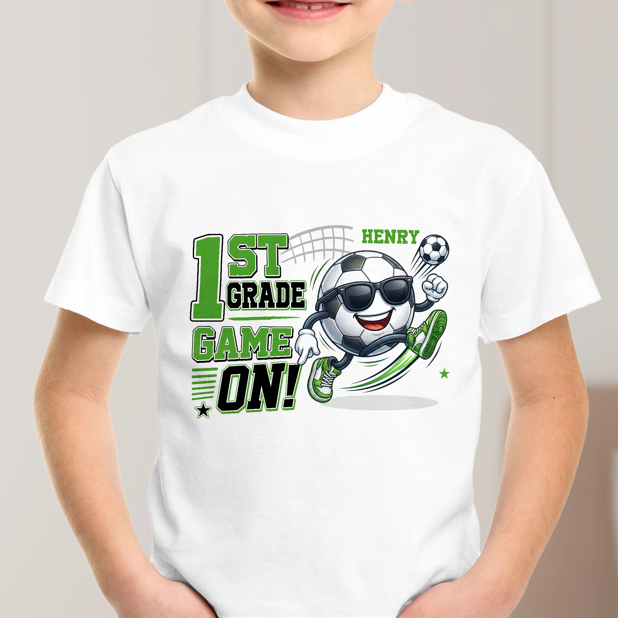 1st, 2nd Grade Game On Gift For Back To School, Soccer Kids - Personalized Shirt - Image 2
