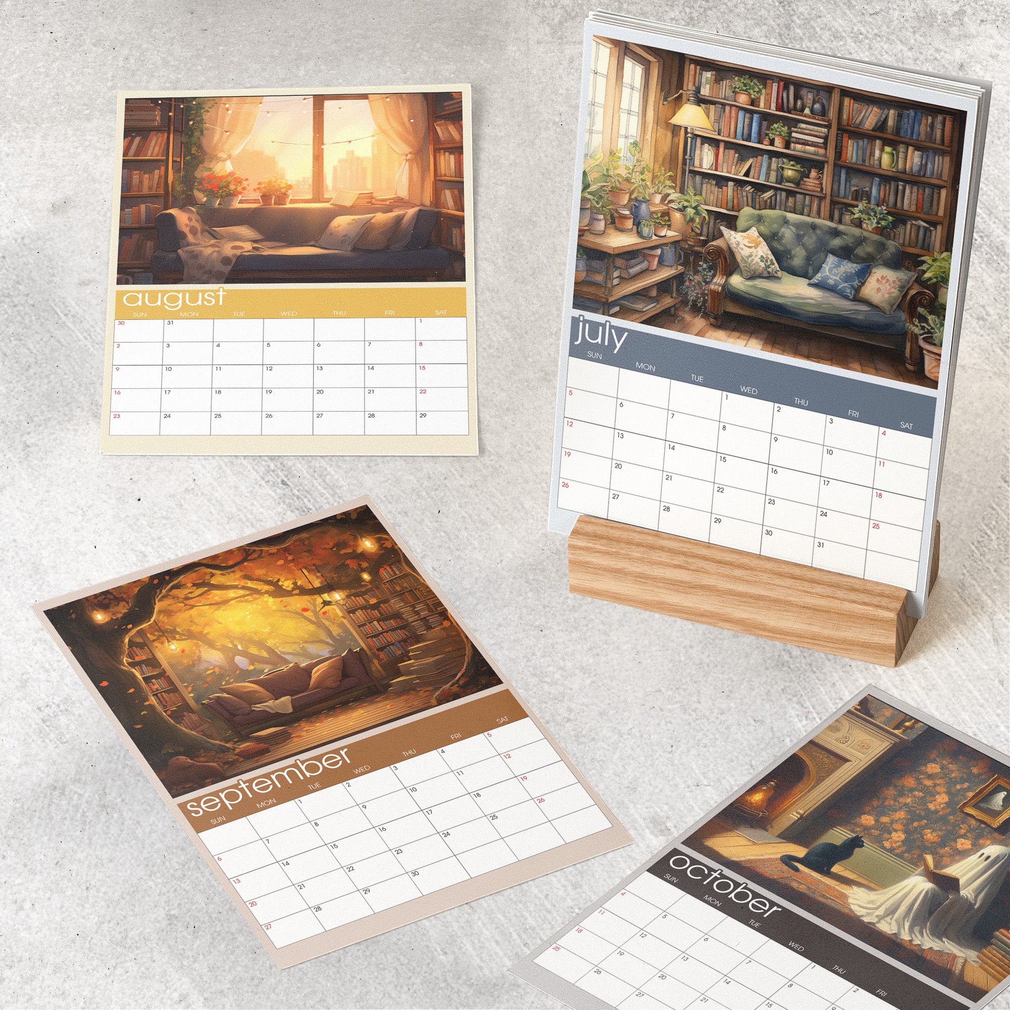 2026 Bookish Calendar - Personalized Easel Calendar - Image 4
