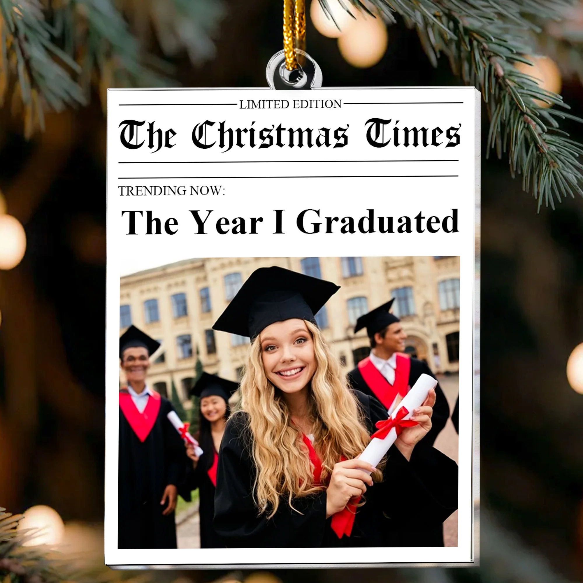 2025 Year In Review - Custom Photo Of Your Events From The Year - Personalized Acrylic Photo Ornament - Image 2