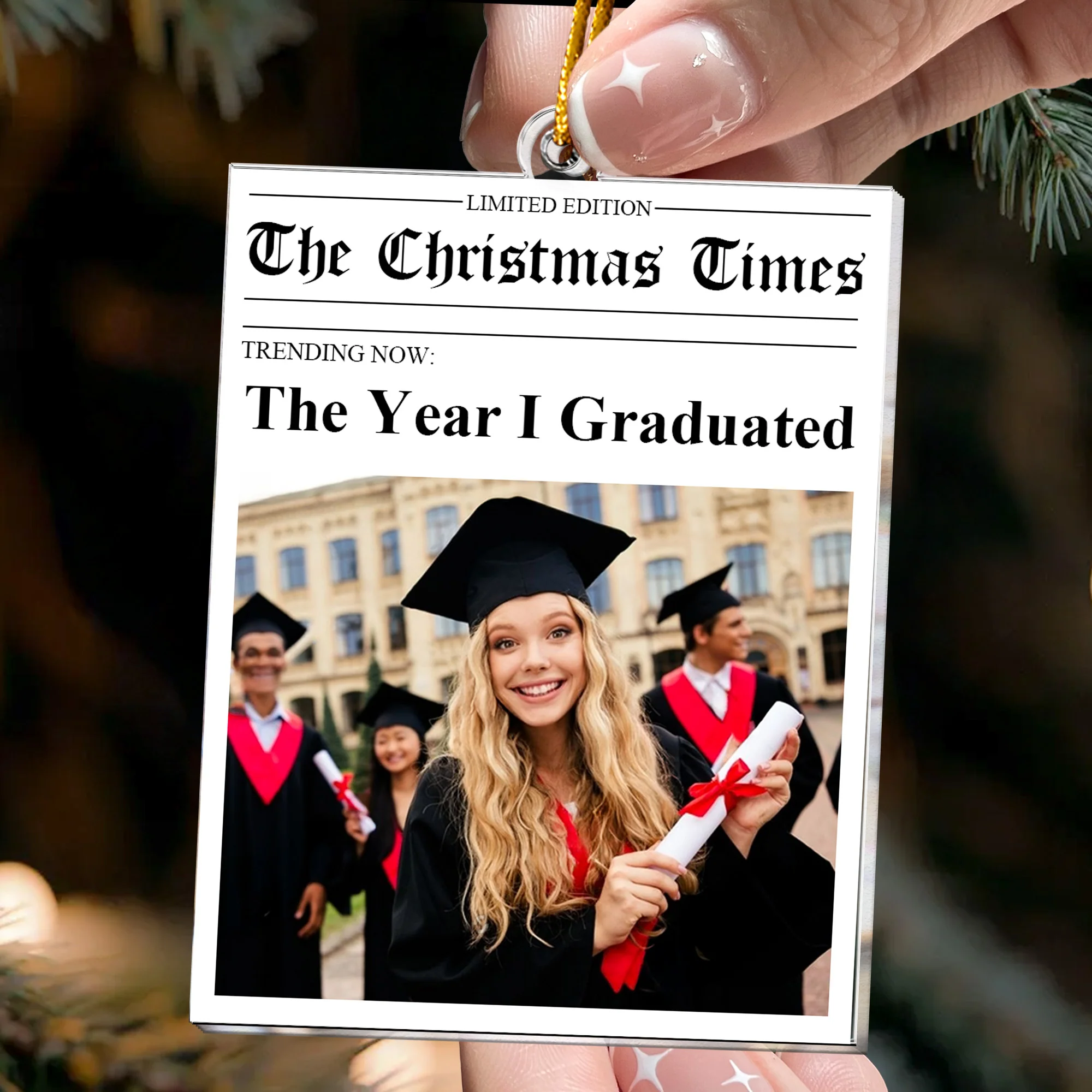 2025 Year In Review - Custom Photo Of Your Events From The Year - Personalized Acrylic Photo Ornament - Image 4