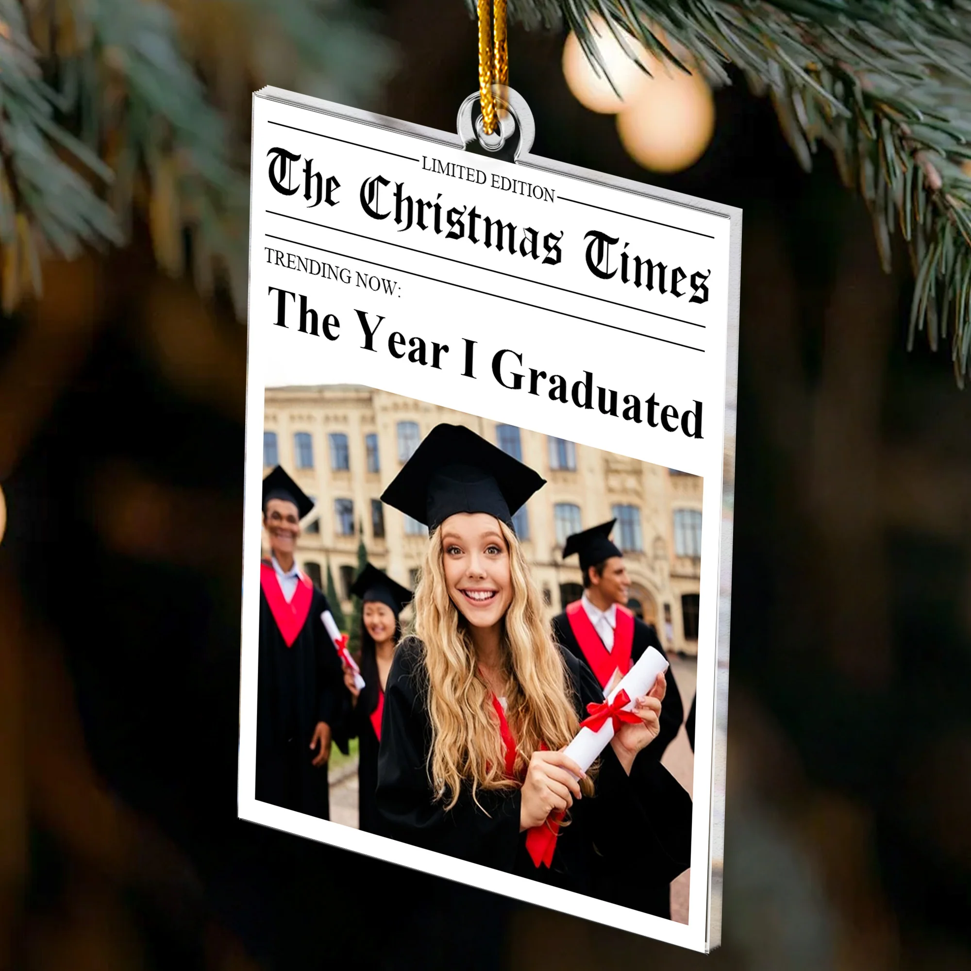 2025 Year In Review - Custom Photo Of Your Events From The Year - Personalized Acrylic Photo Ornament - Image 5