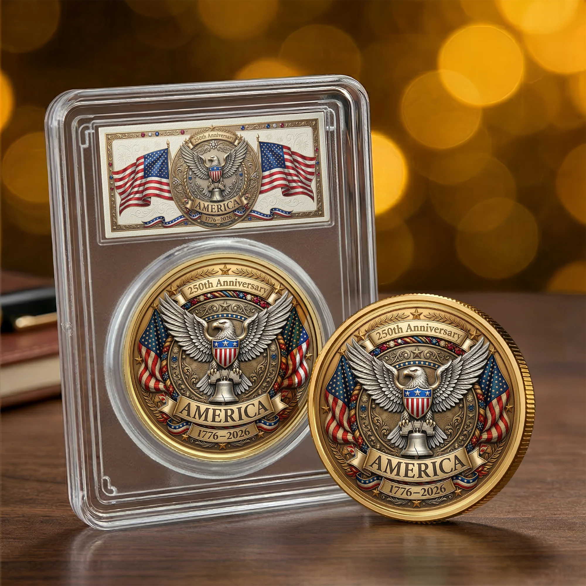 250 Years Of Freedom American Eagle Liberty Bell - Coin - Image 2