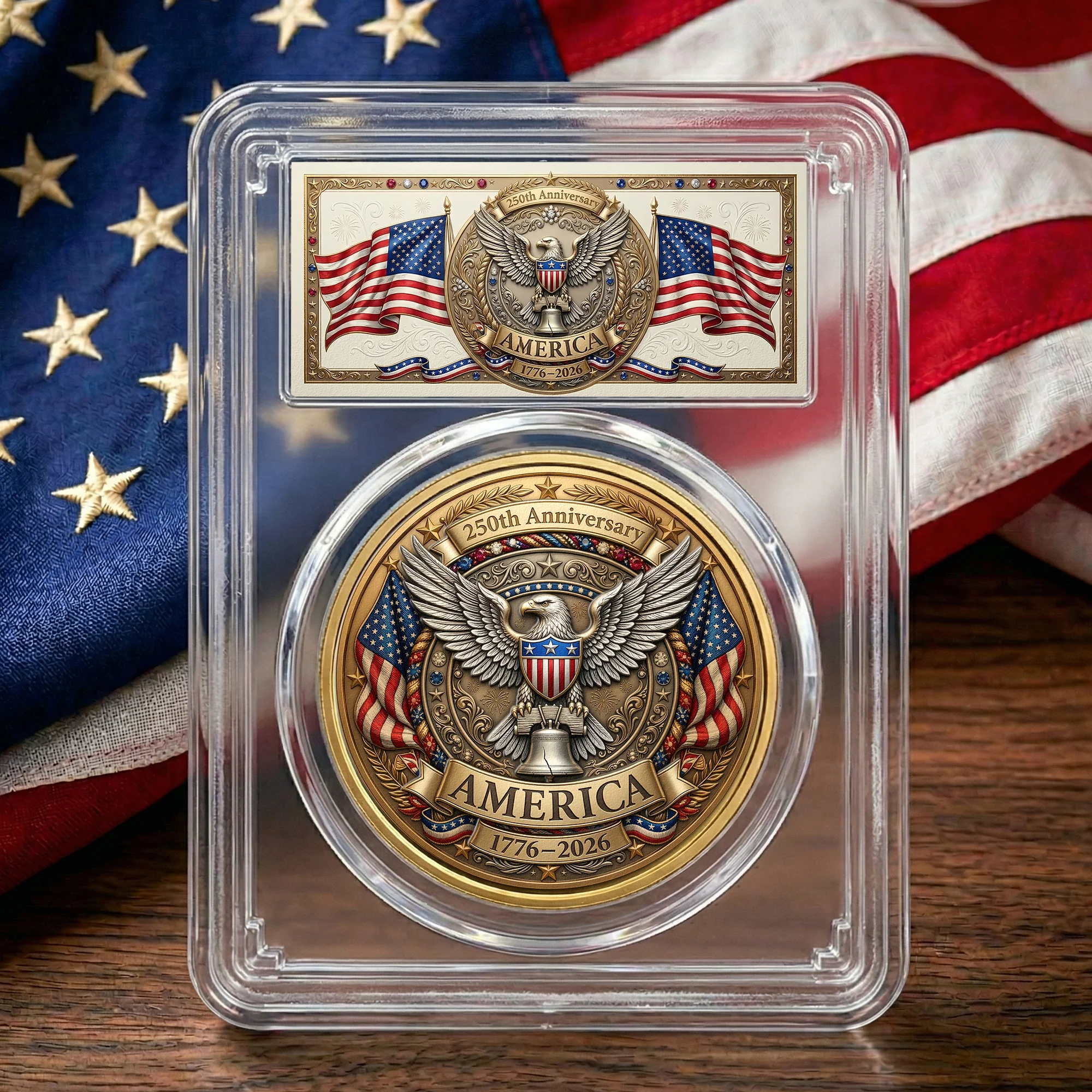 250 Years Of Freedom American Eagle Liberty Bell - Coin - Image 3