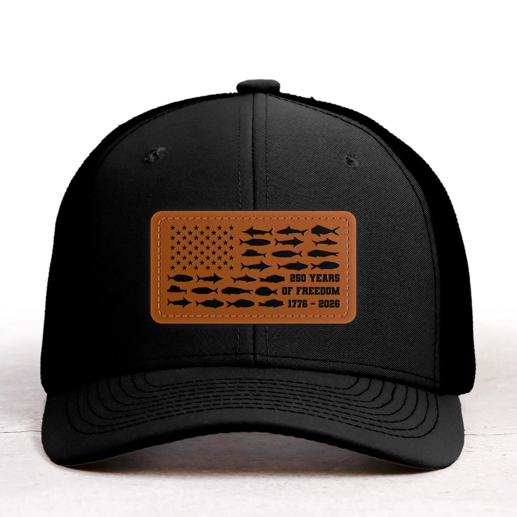 250 Years Of Freedom Fishing USA Flag - Cap - Image 8