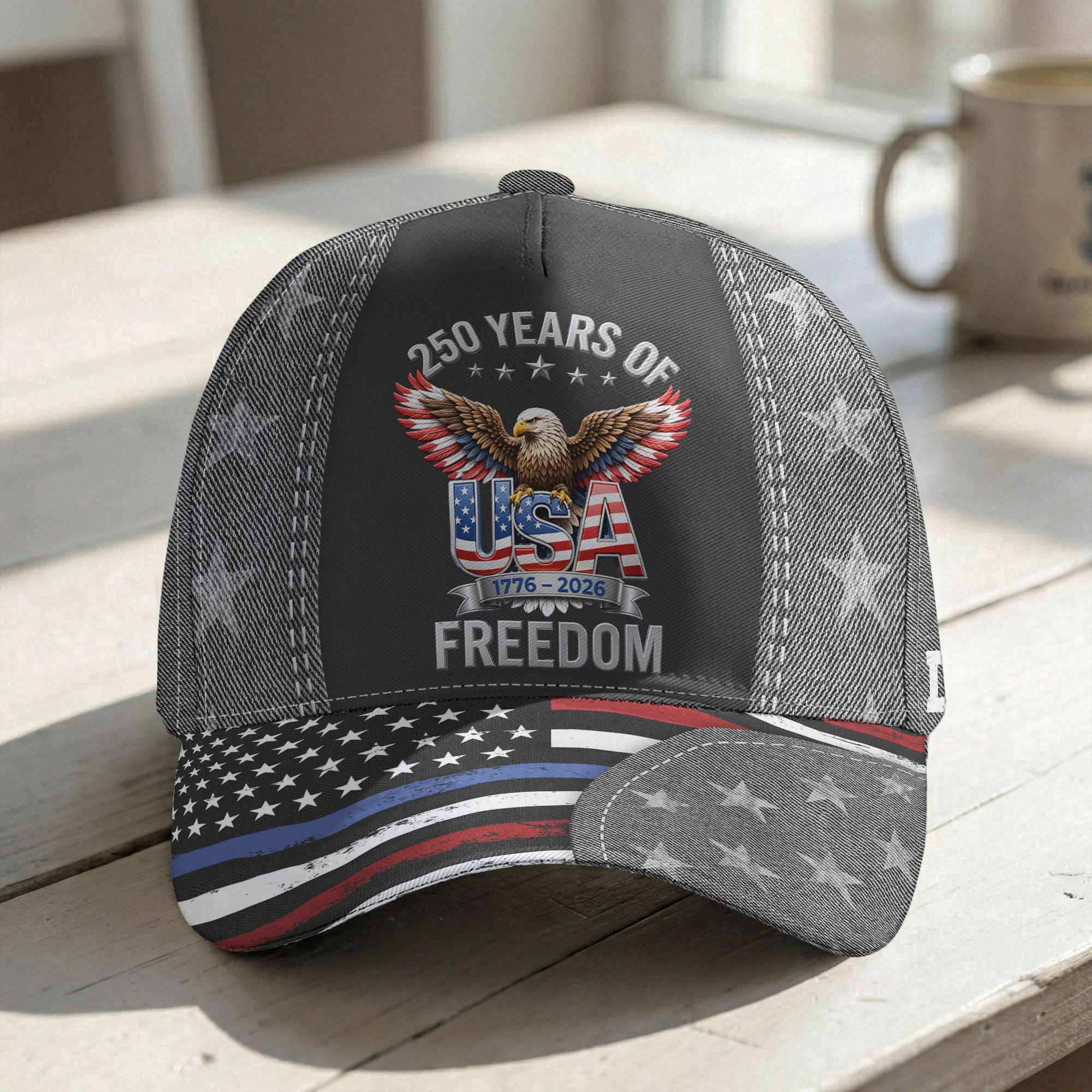 250 Years Of Freedom - New Version - Personalized Cap - Image 4
