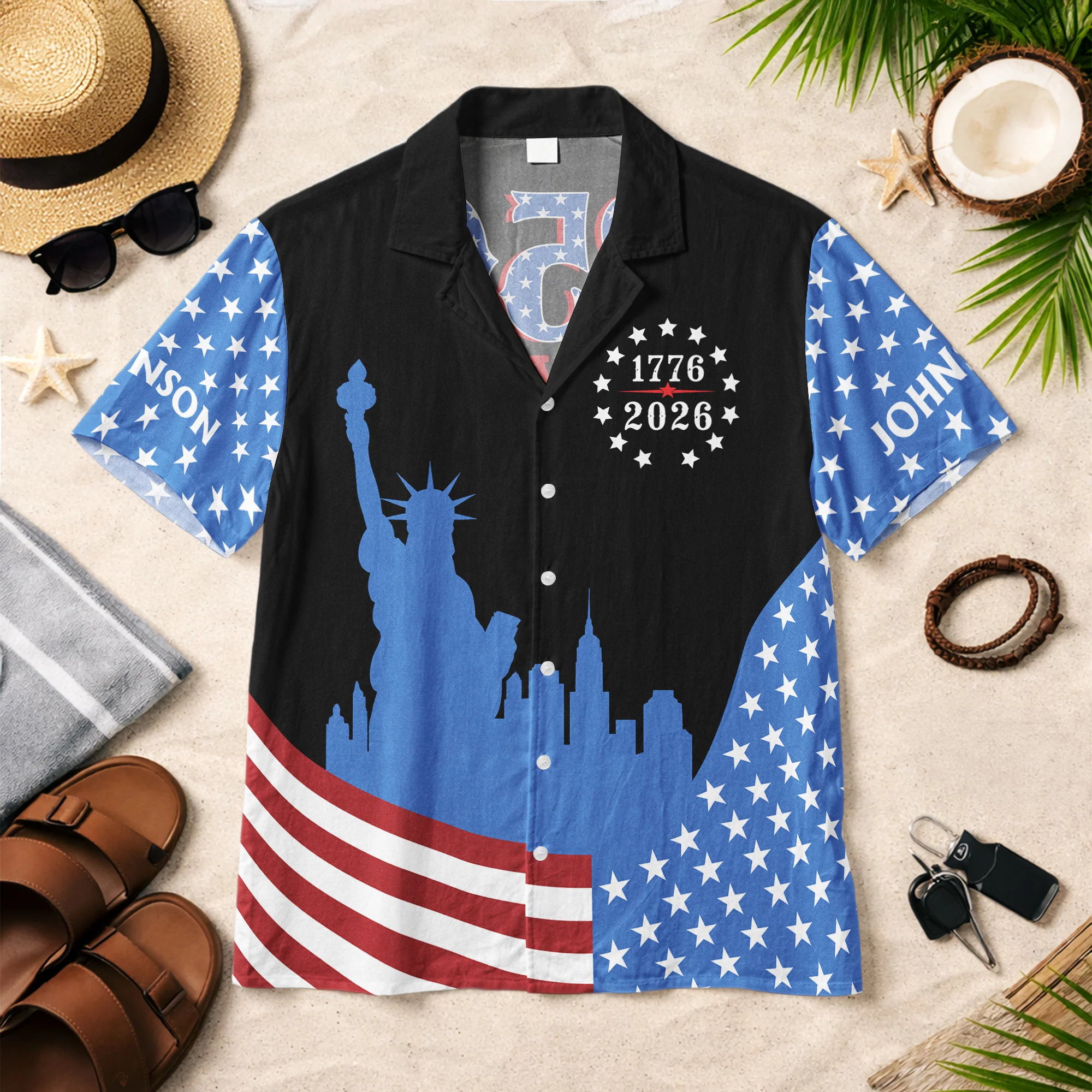 250 Years Of Freedom - Personalized Hawaiian Shirt - Image 3