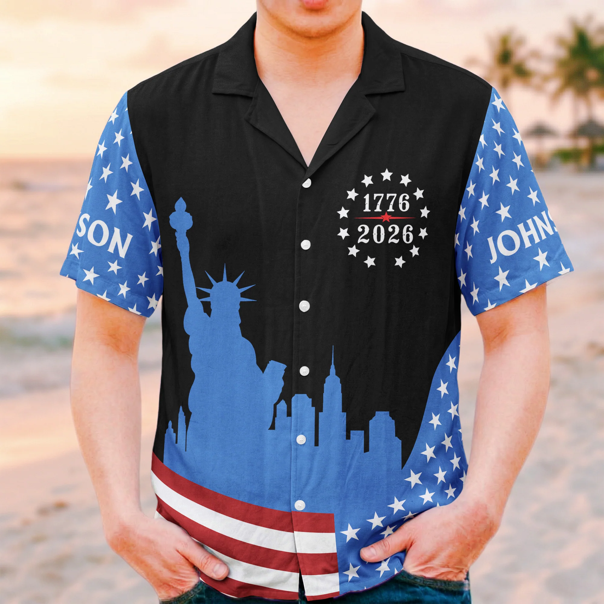 250 Years Of Freedom - Personalized Hawaiian Shirt - Image 4