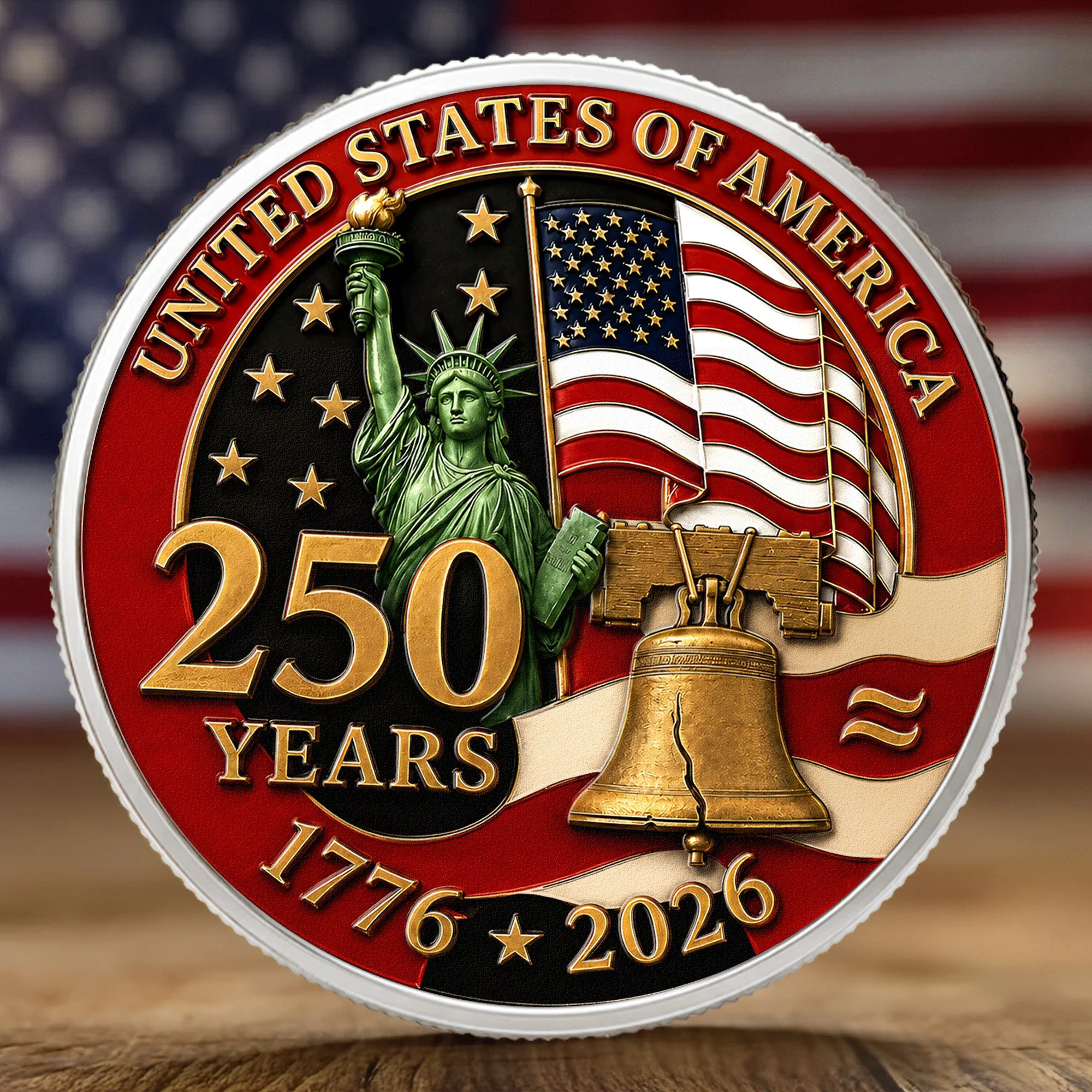 250 Years Of Freedom USA Symbol - Coin - Image 3