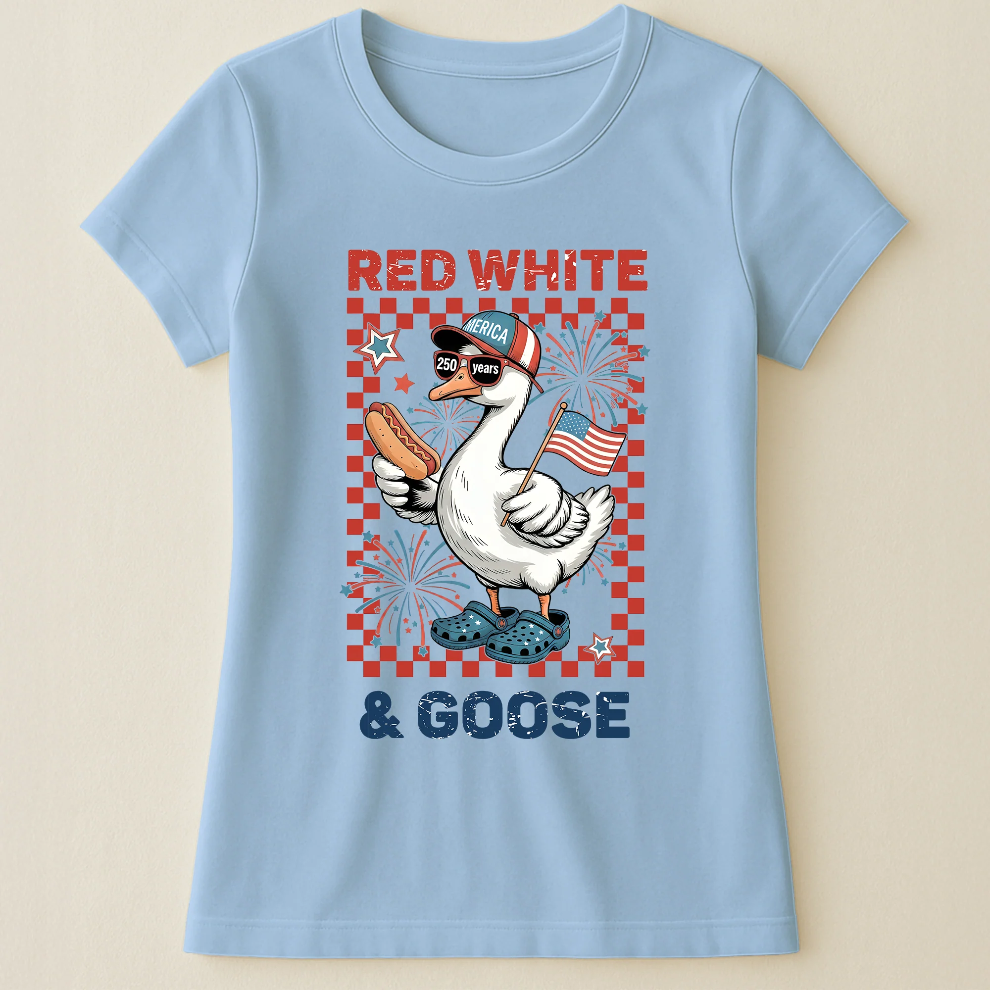 250 Years Red White And Goose - Shirt - Image 16