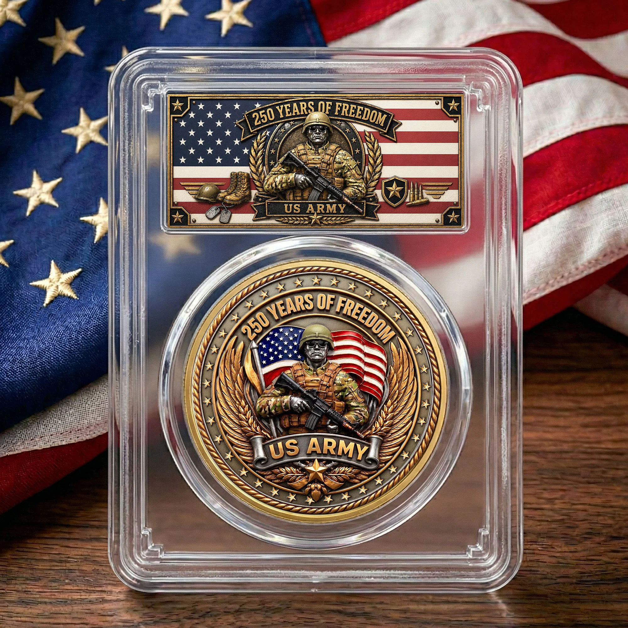 250 Years US Army - Coin - Image 3