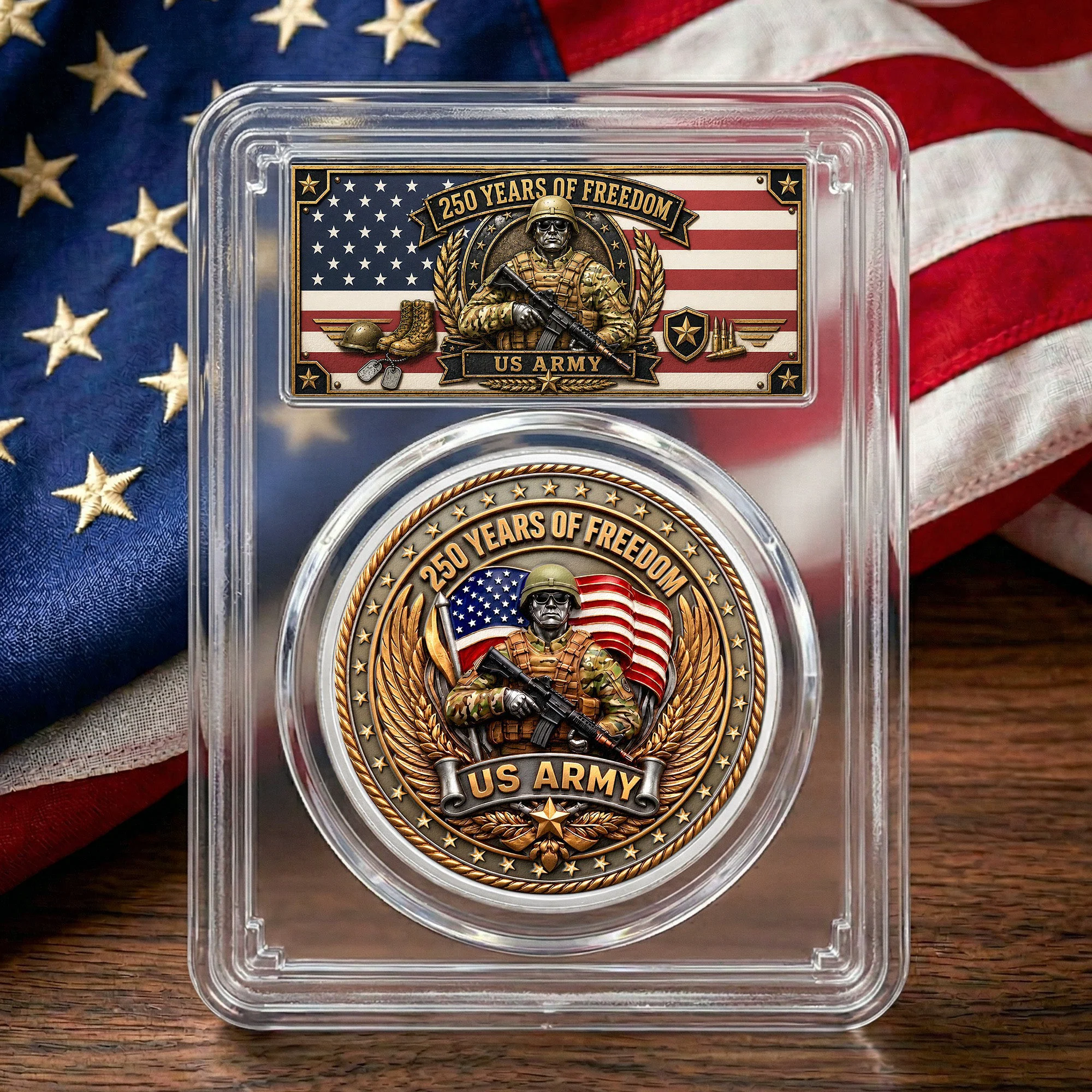 250 Years US Army - Coin - Image 9
