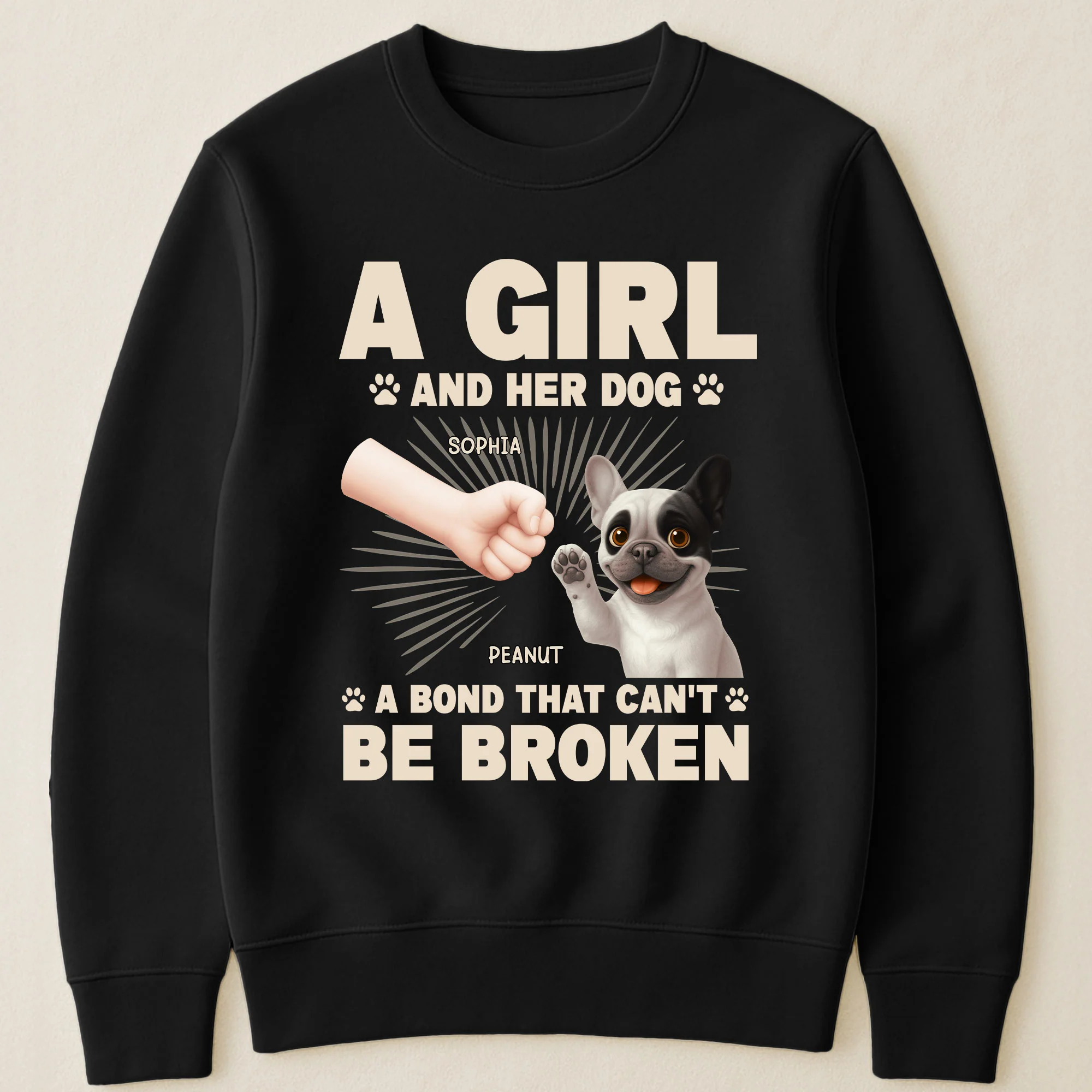 A Girl And Her Dog - A Bond That Can't Be Broken - Personalized Shirt - Image 3