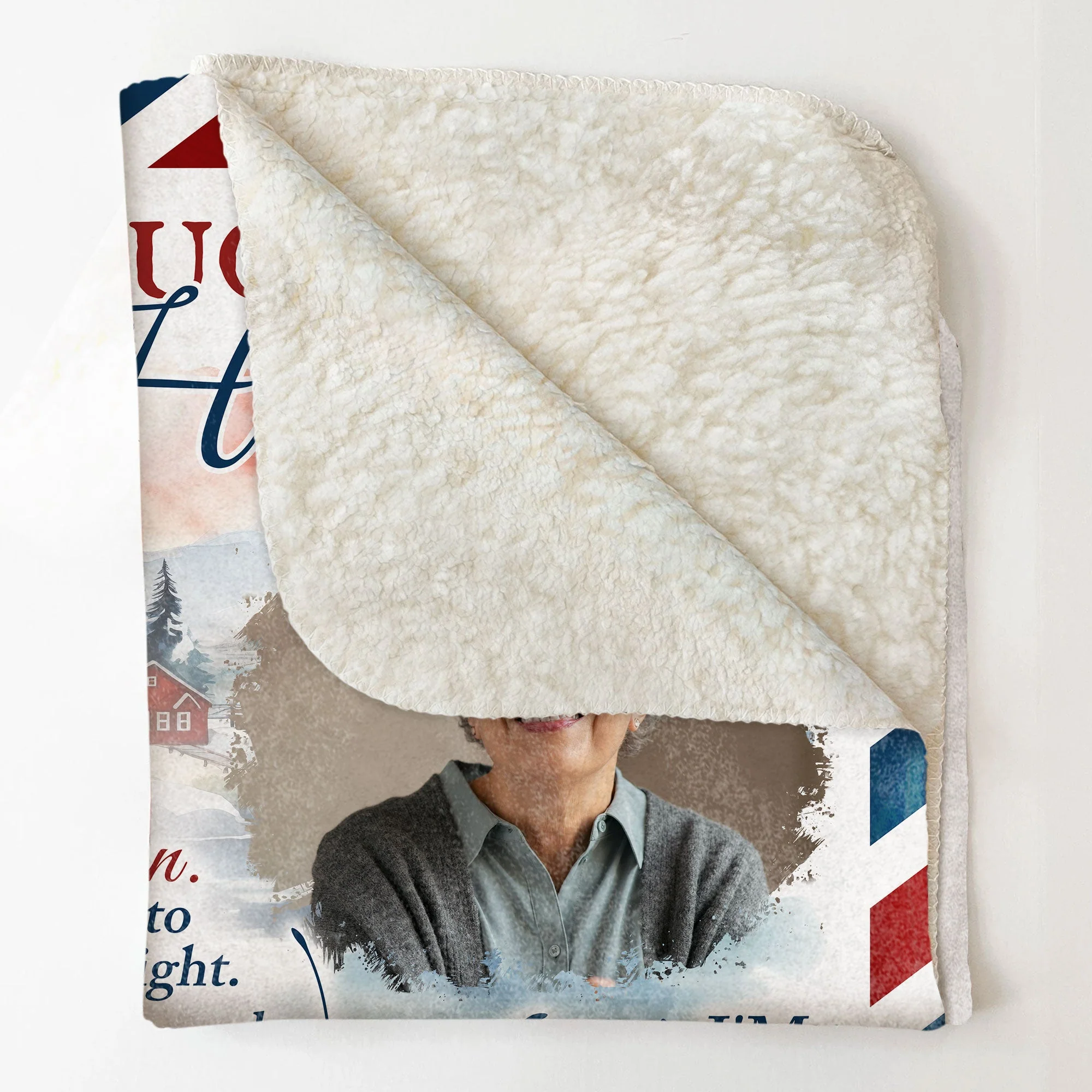 A Hug From Heaven Memorial Gift - Personalized Photo Blanket - Image 6