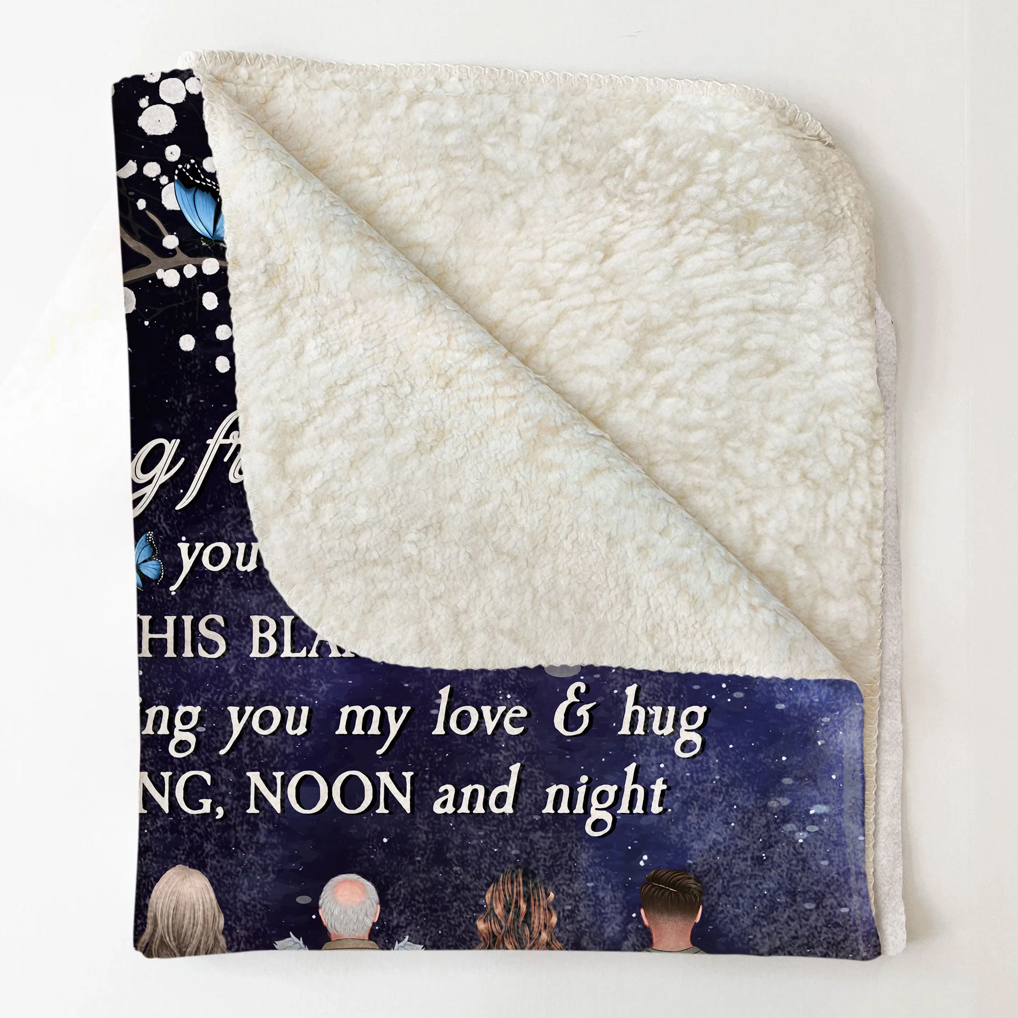 A Hug From Heaven Sympathy - Personalized Blanket - Image 5