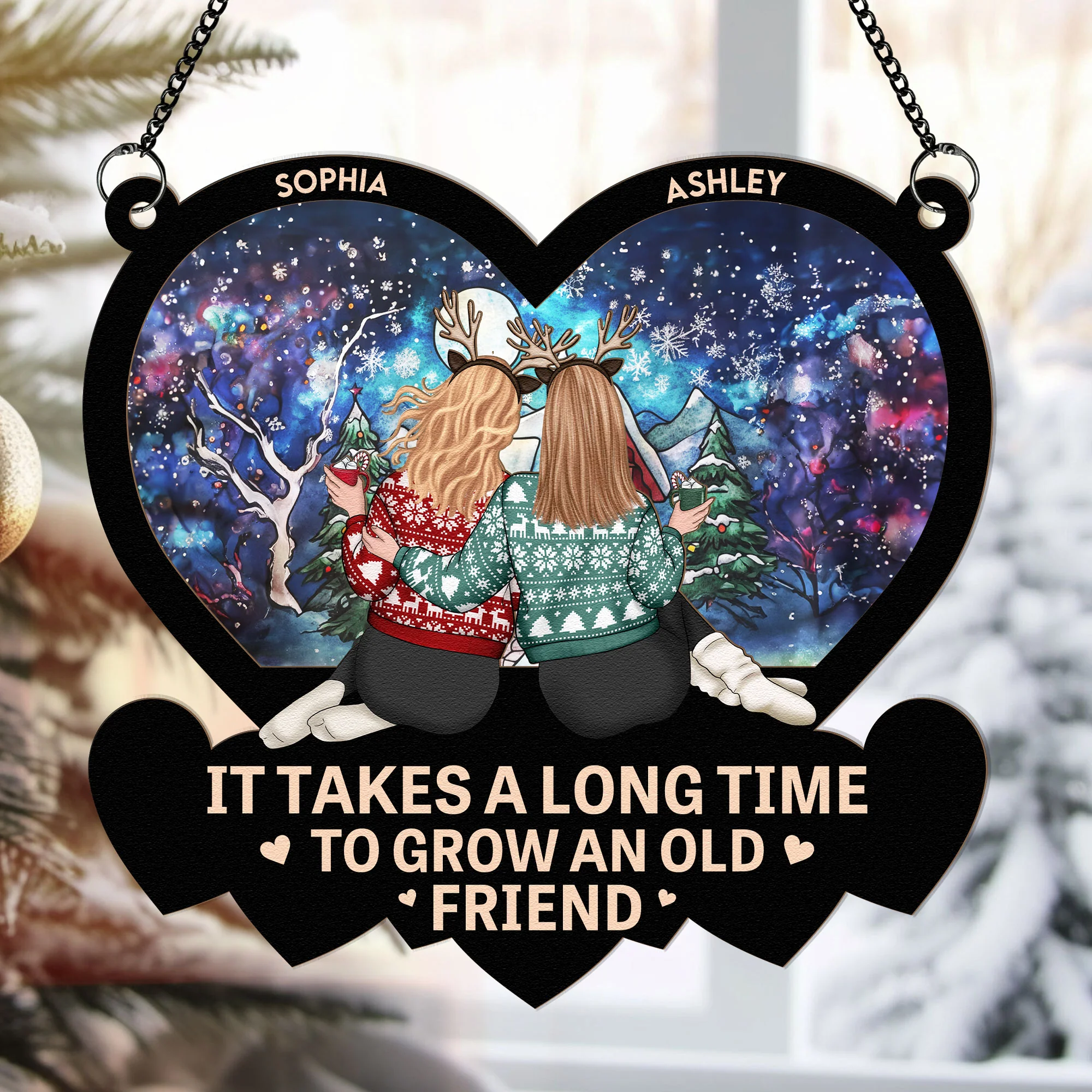 A Journey Without An End - Personalized Window Hanging Suncatcher Ornament - Image 3