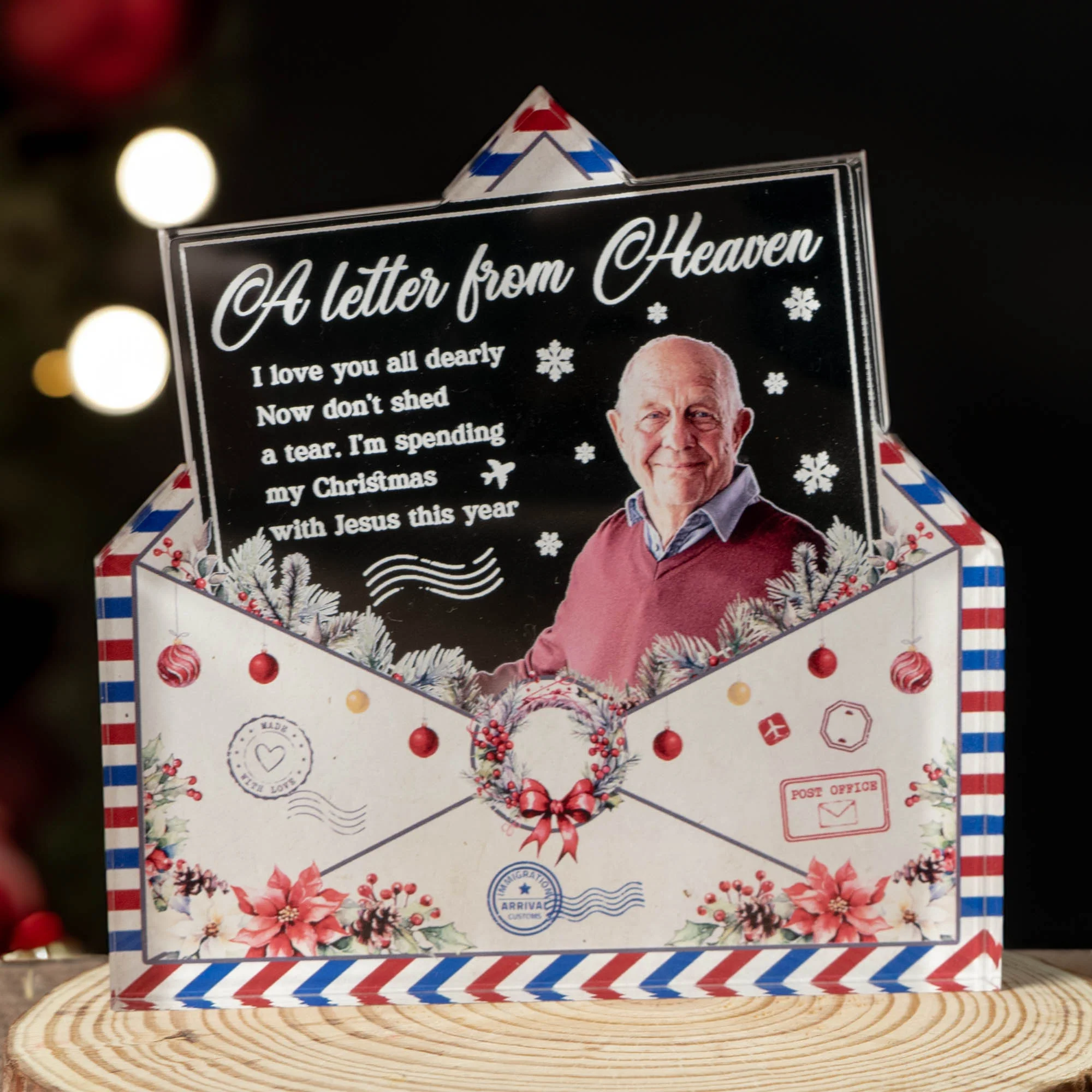 A Letter From Heaven Keepsake - Personalized Acrylic Photo Plaque - Image 4