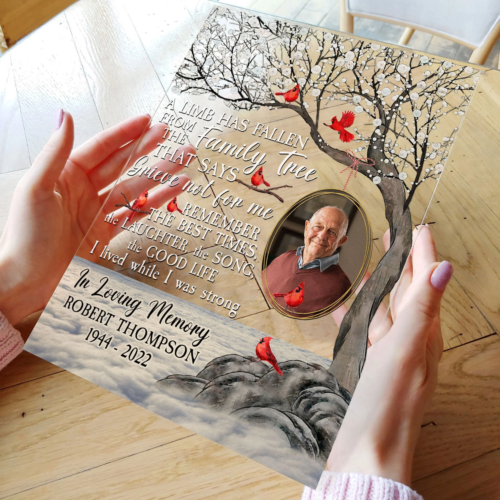 A Limb Has Fallen - Personalized Acrylic Photo Plaque - Image 4