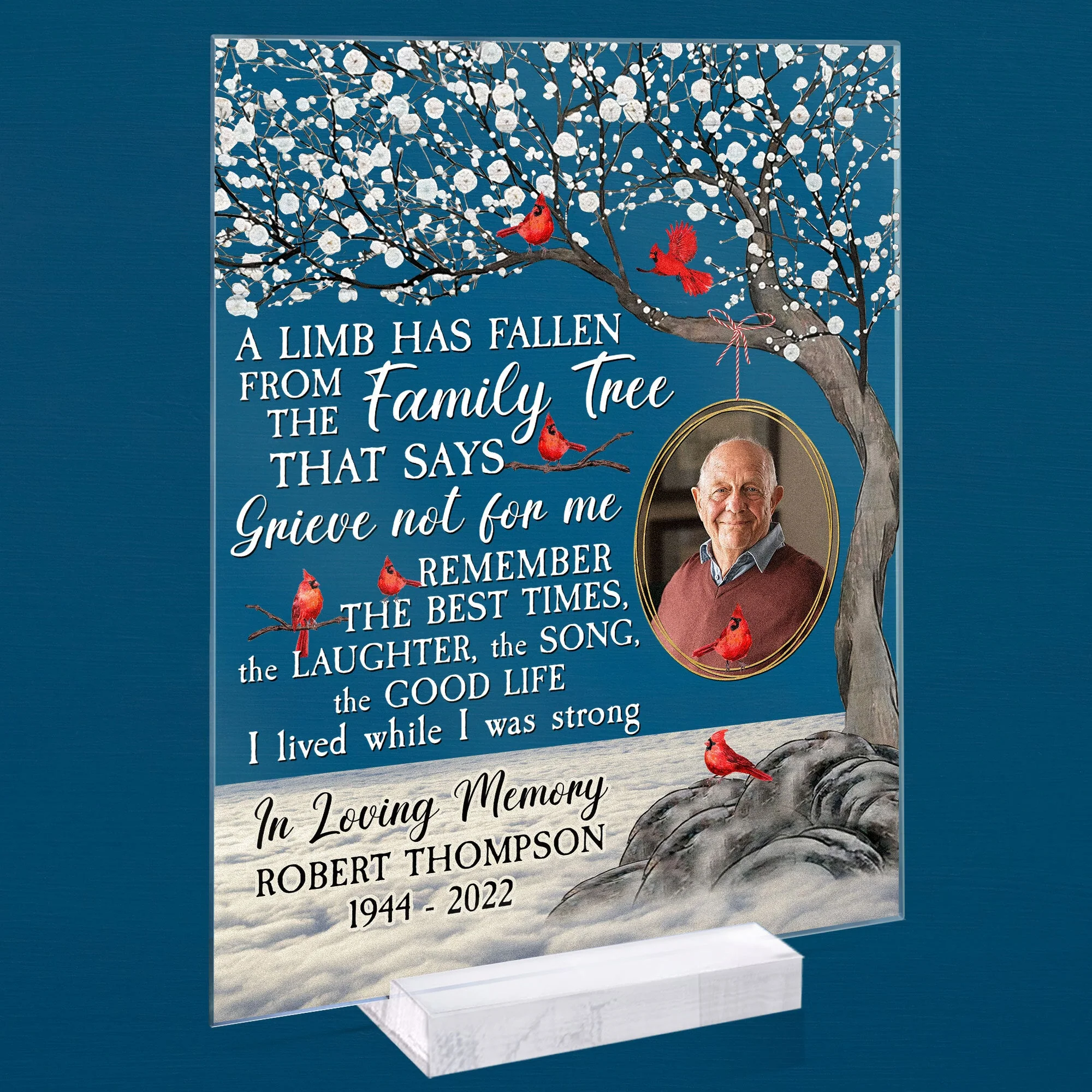 A Limb Has Fallen - Personalized Acrylic Photo Plaque - Image 5