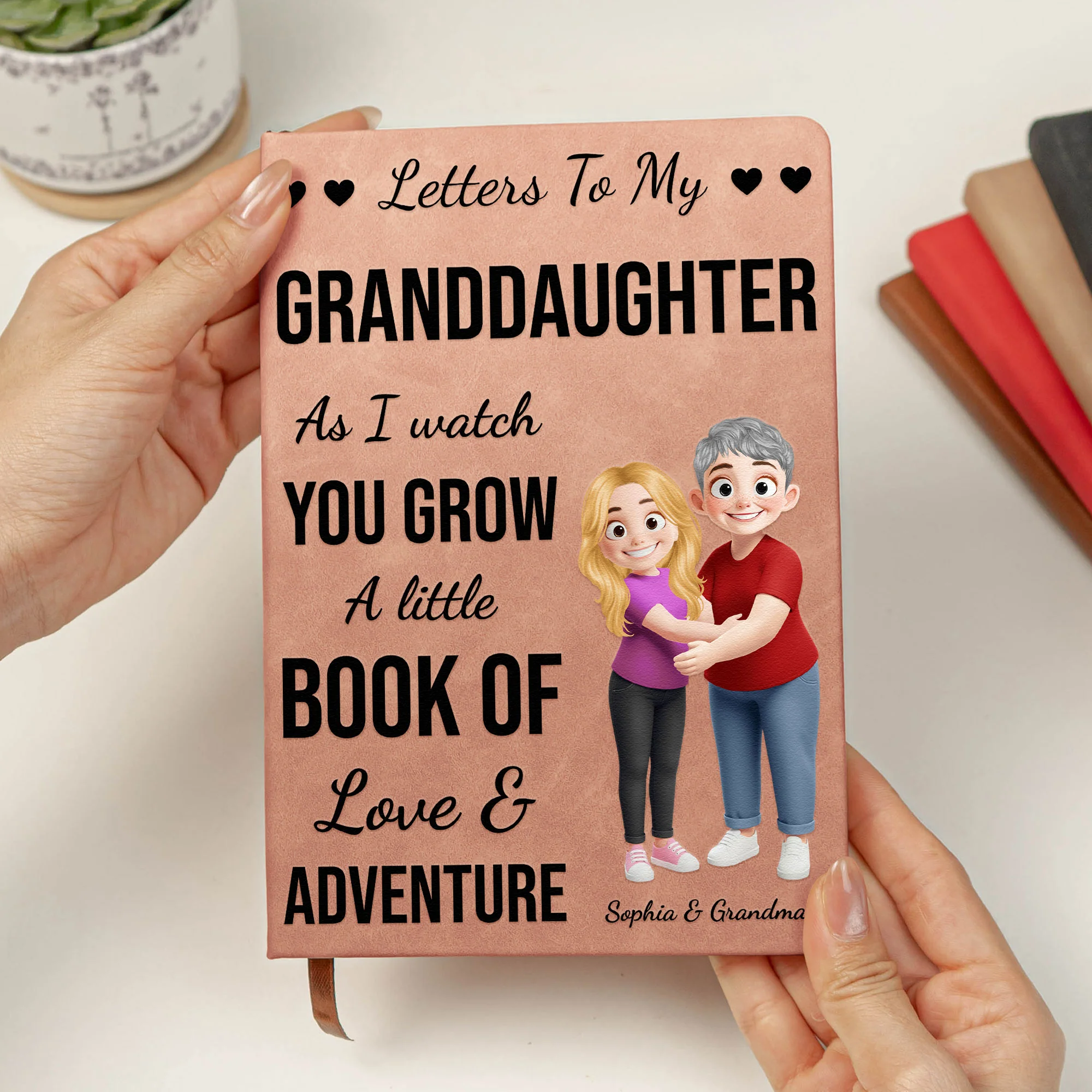 A Little Book Of Love And Adventure From Grandma - Personalized Journal - Image 2