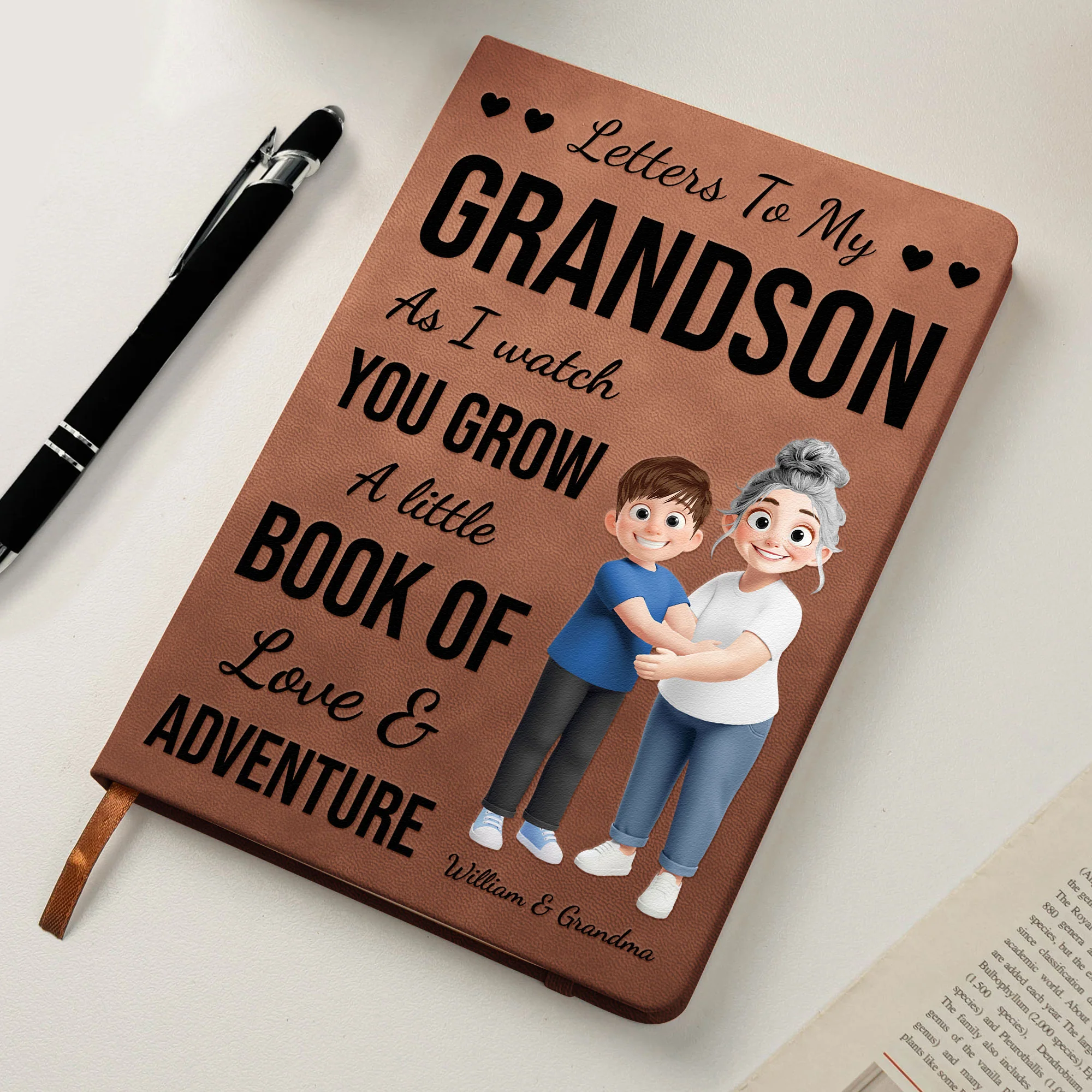 A Little Book Of Love And Adventure From Grandma - Personalized Journal - Image 4