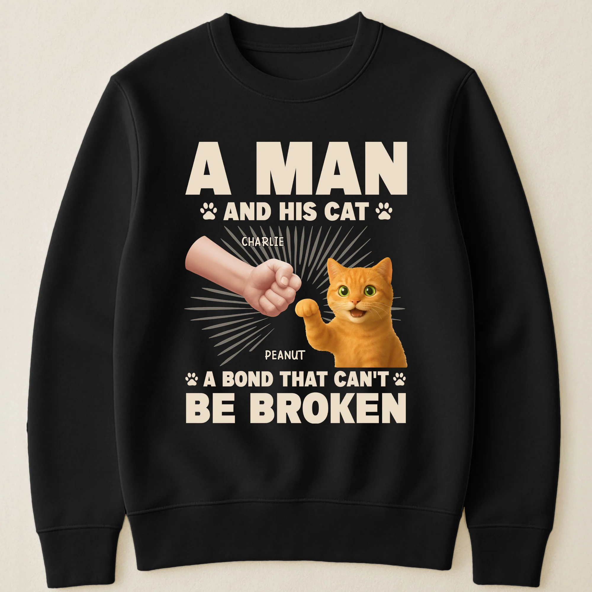 A Man And His Cat - Personalized Shirt - Image 3