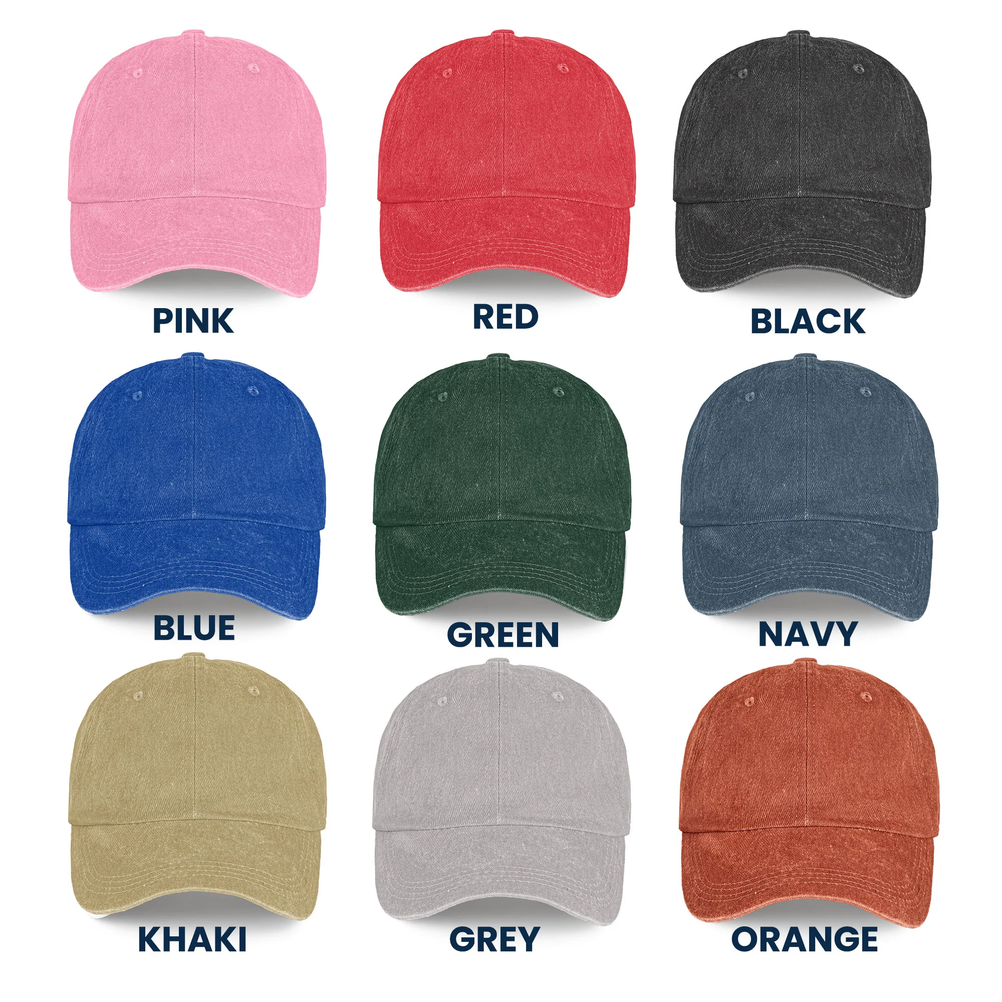 A Man And His Dog - Personalized Distressed Denim Cap - Image 4