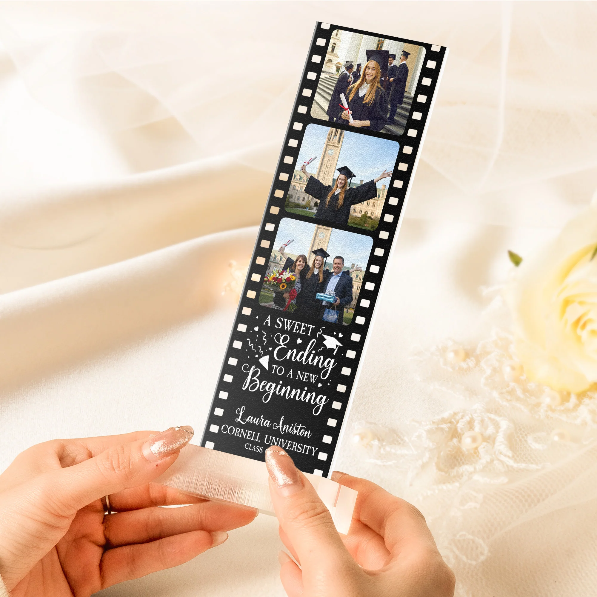 A Sweet Ending To A New Beginning - Custom Acrylic Photo Film Strip - Image 4
