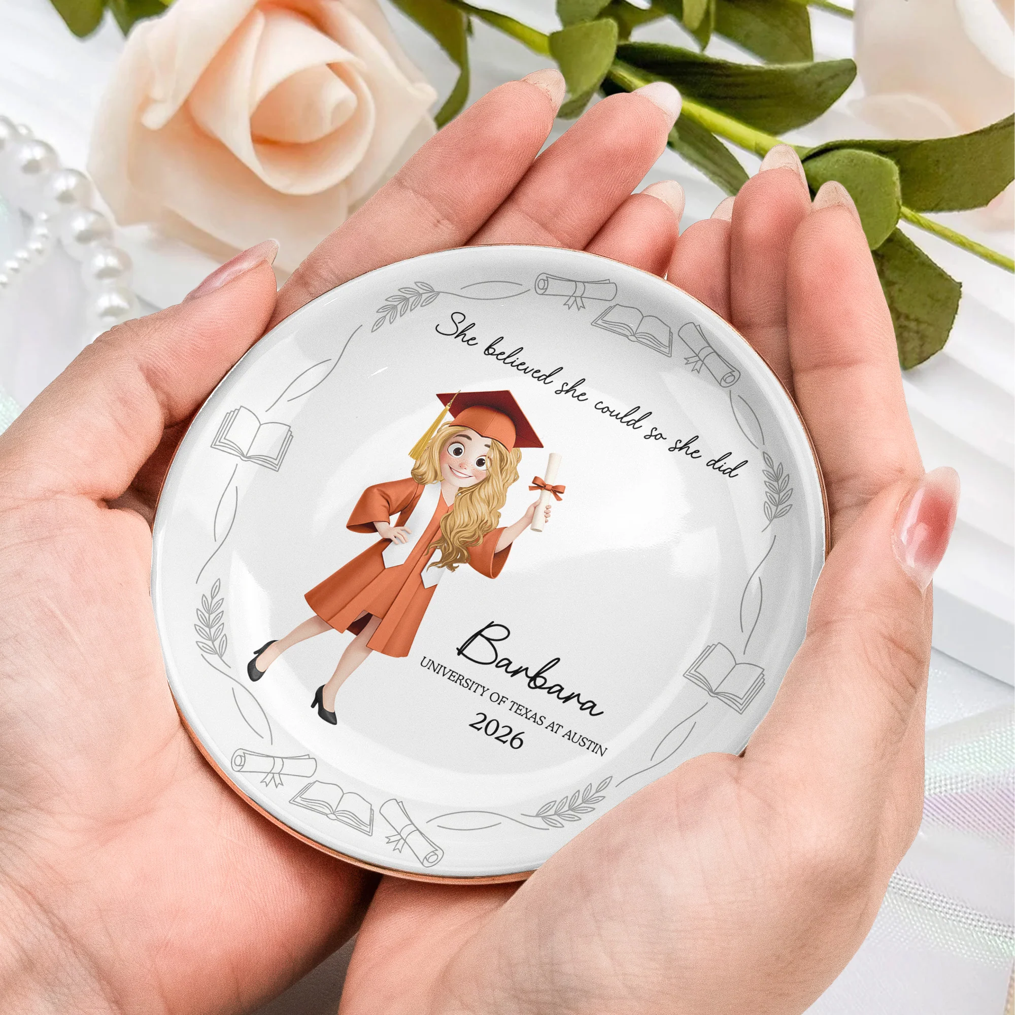A Sweet Ending To A New Beginning New Version - Personalized Jewelry Dish - Image 5