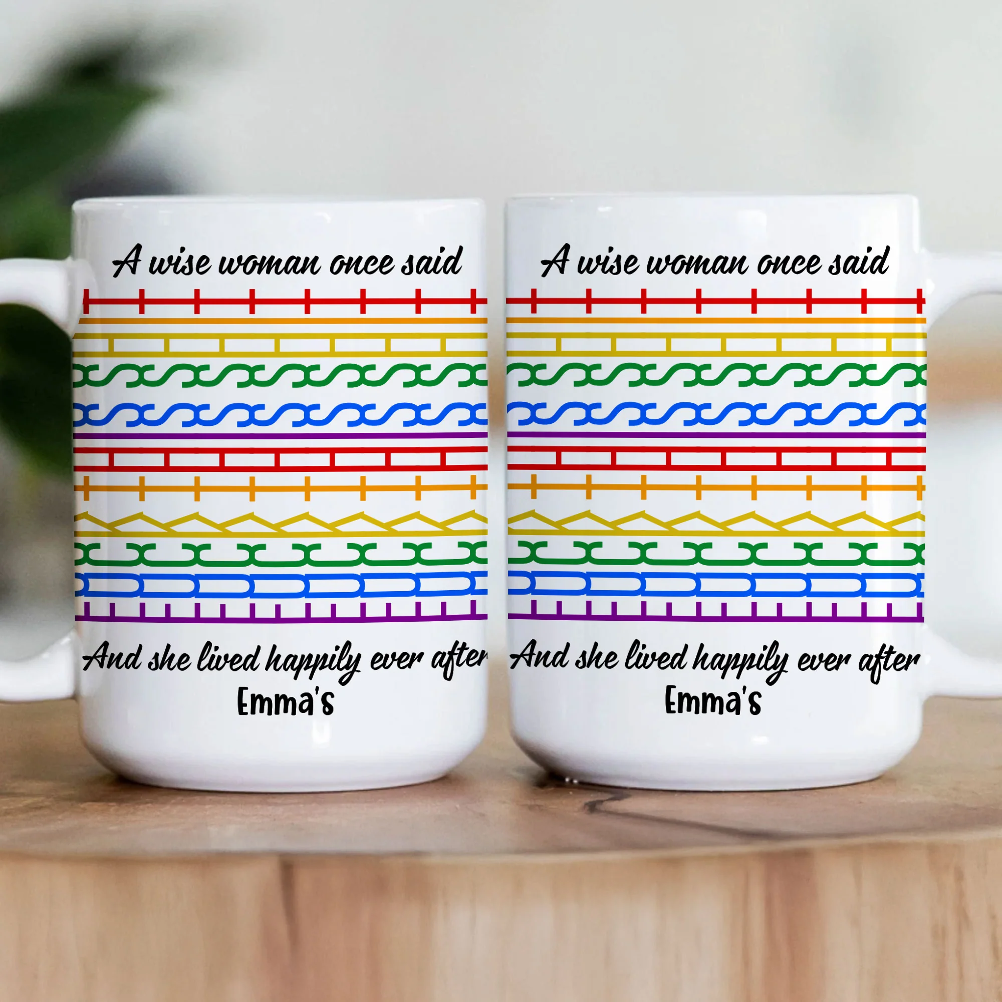 A Wise Woman Once Said - Personalized Mug - Image 3