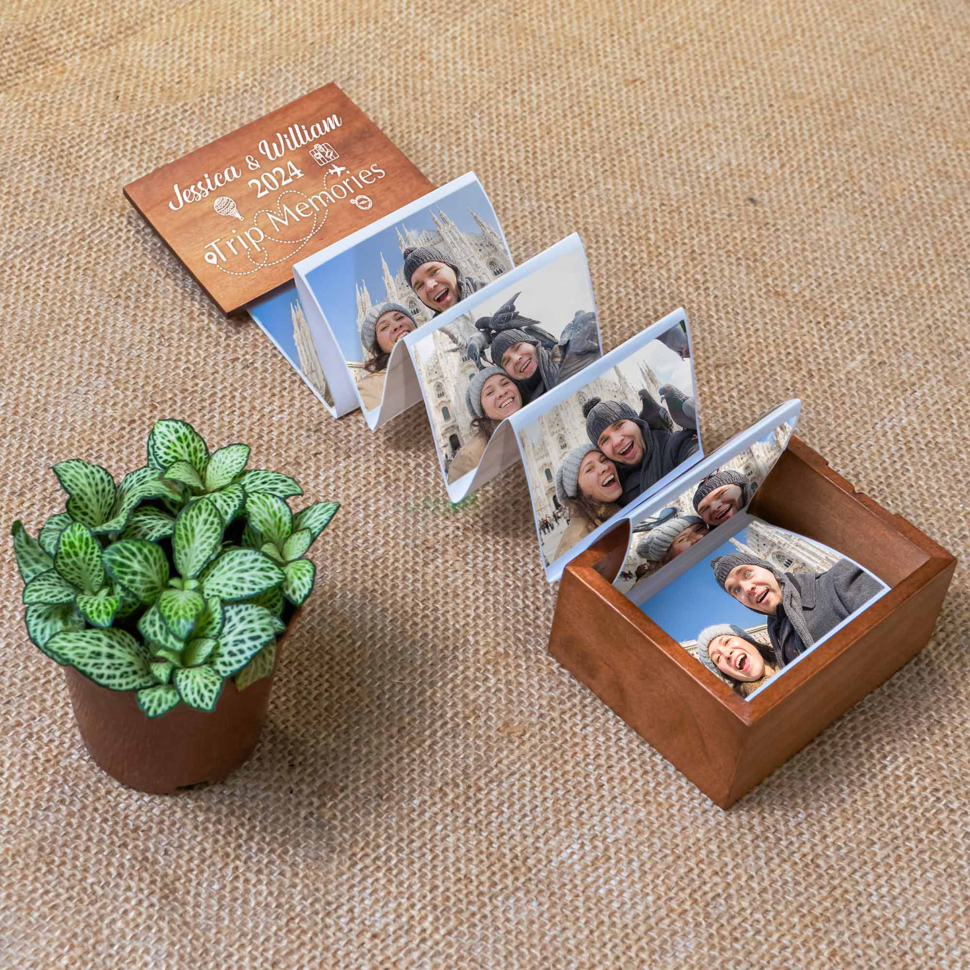 Adventure Memories - Personalized Wooden Photo Box - Image 2