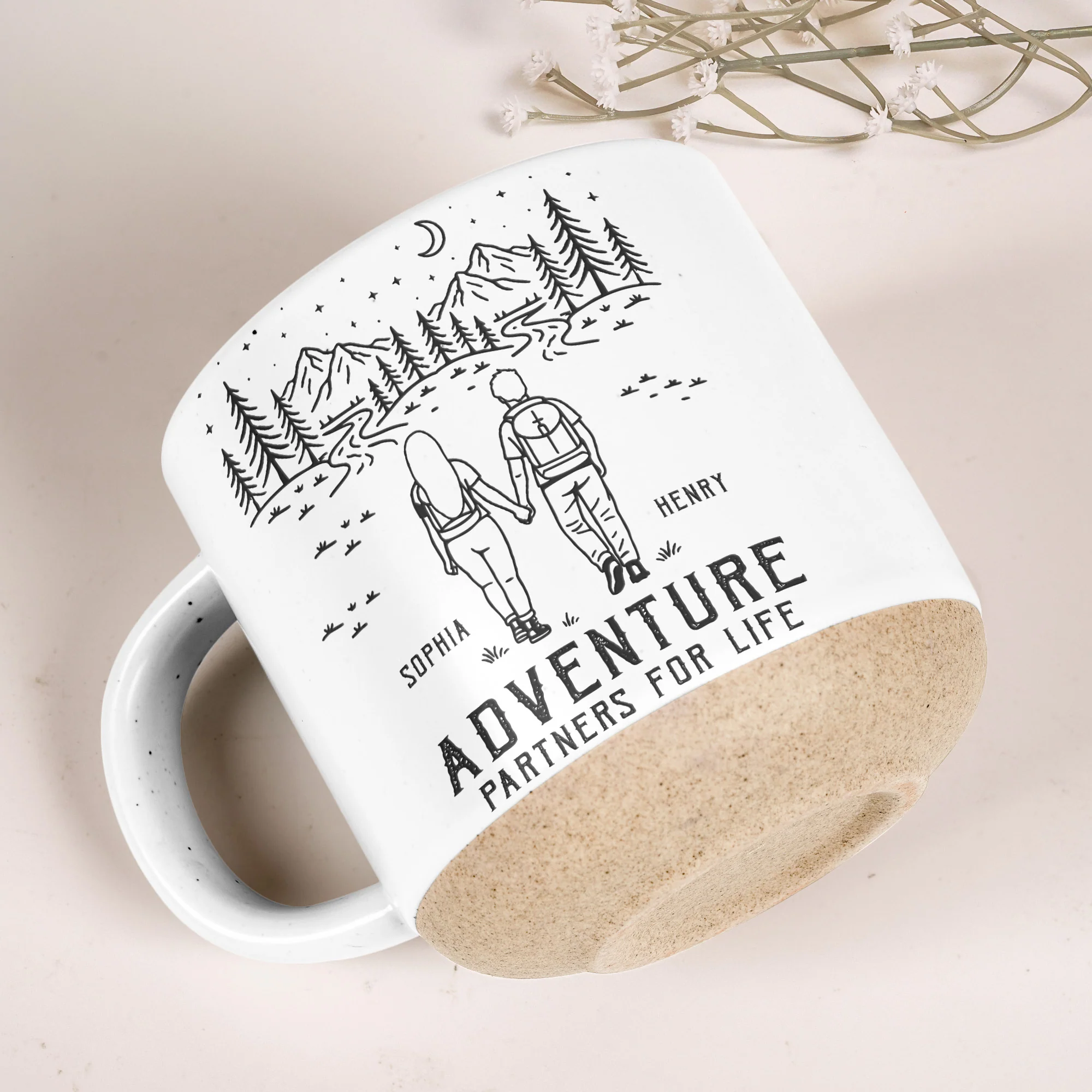 Adventure Partners For Life Couple Anniversary Gifts - Personalized Mug - Image 4