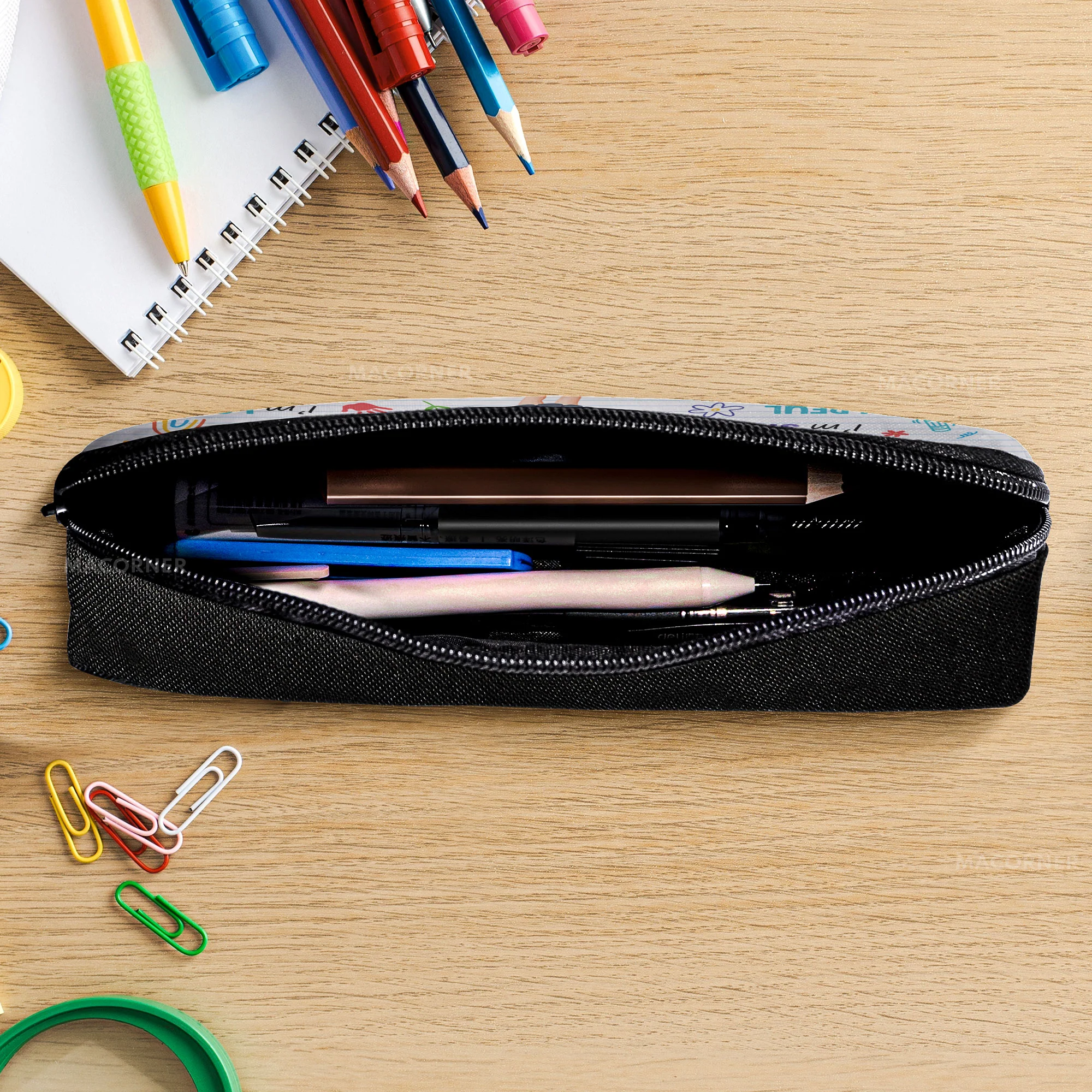 Affirmations I Am Kind, Brave, Smart Gift For Kids - Personalized Pencil Case - Image 4