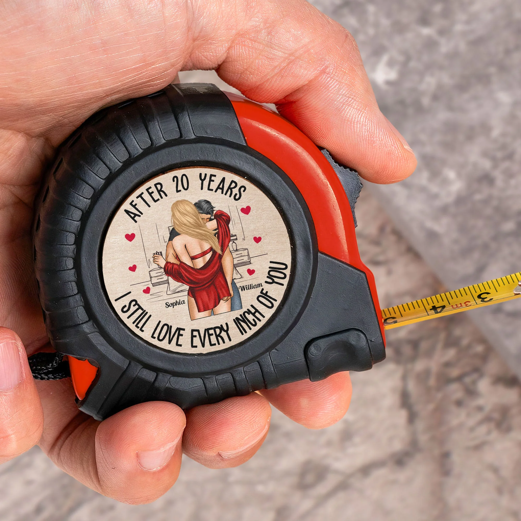 After All Years I Still Love Every Inch Of You - Personalized Tape Measure - Image 2