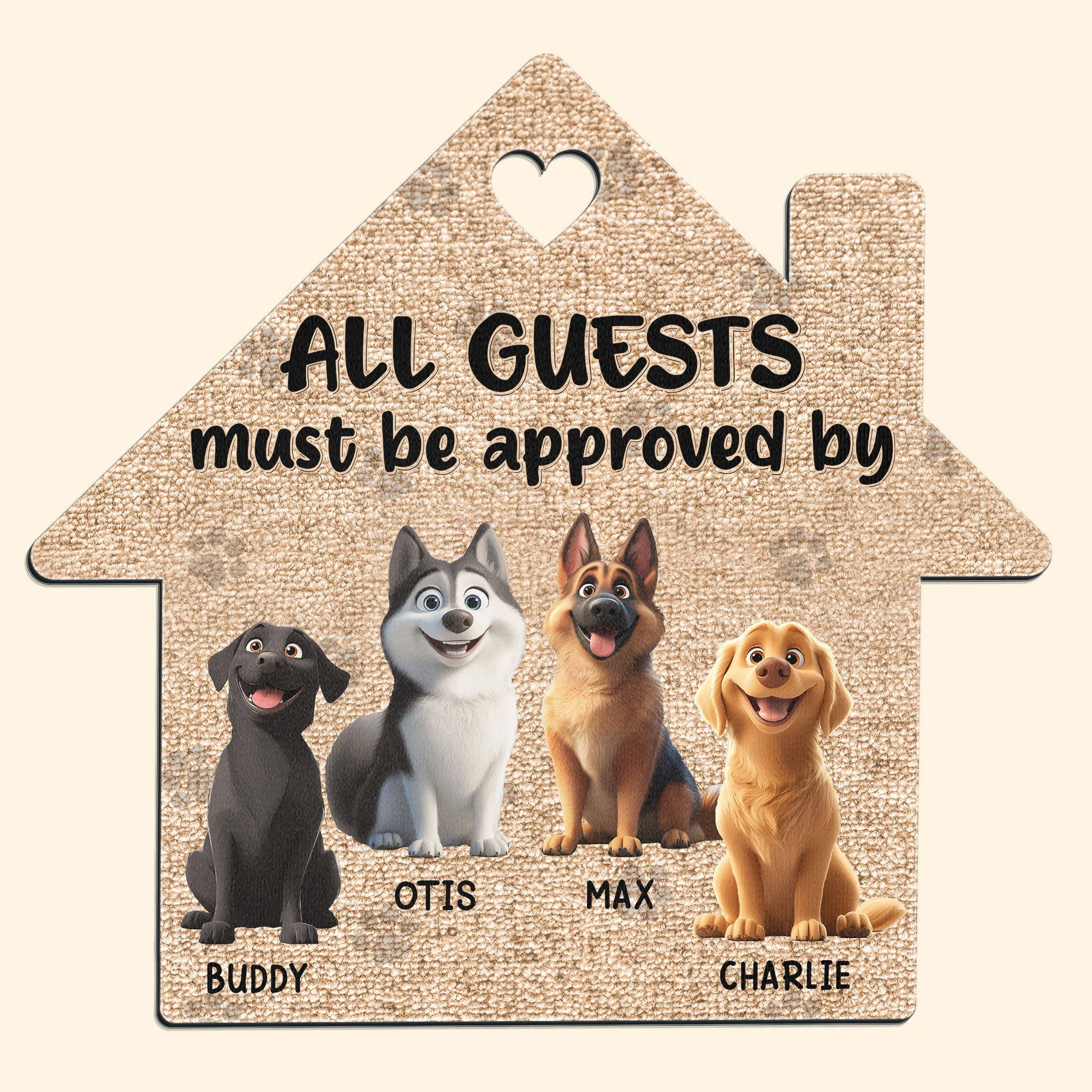 All Guest Must Be Approved By - Personalized Doormat - Image 2