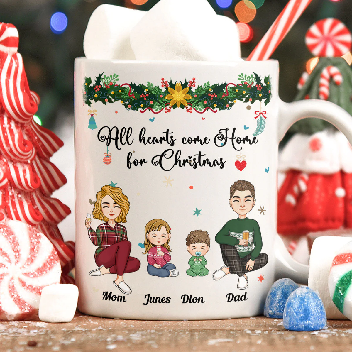 All Hearts Come Home - Personalized Mug - Image 3
