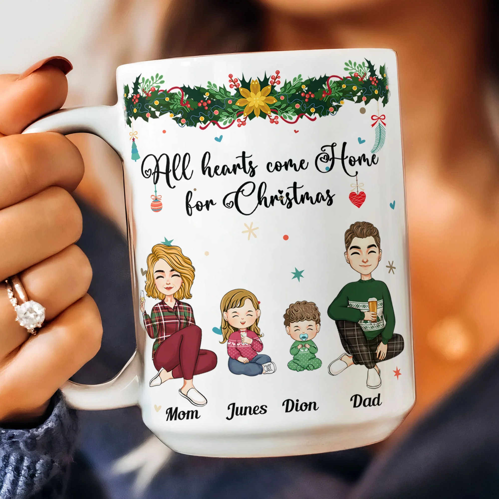 All Hearts Come Home - Personalized Mug - Image 4