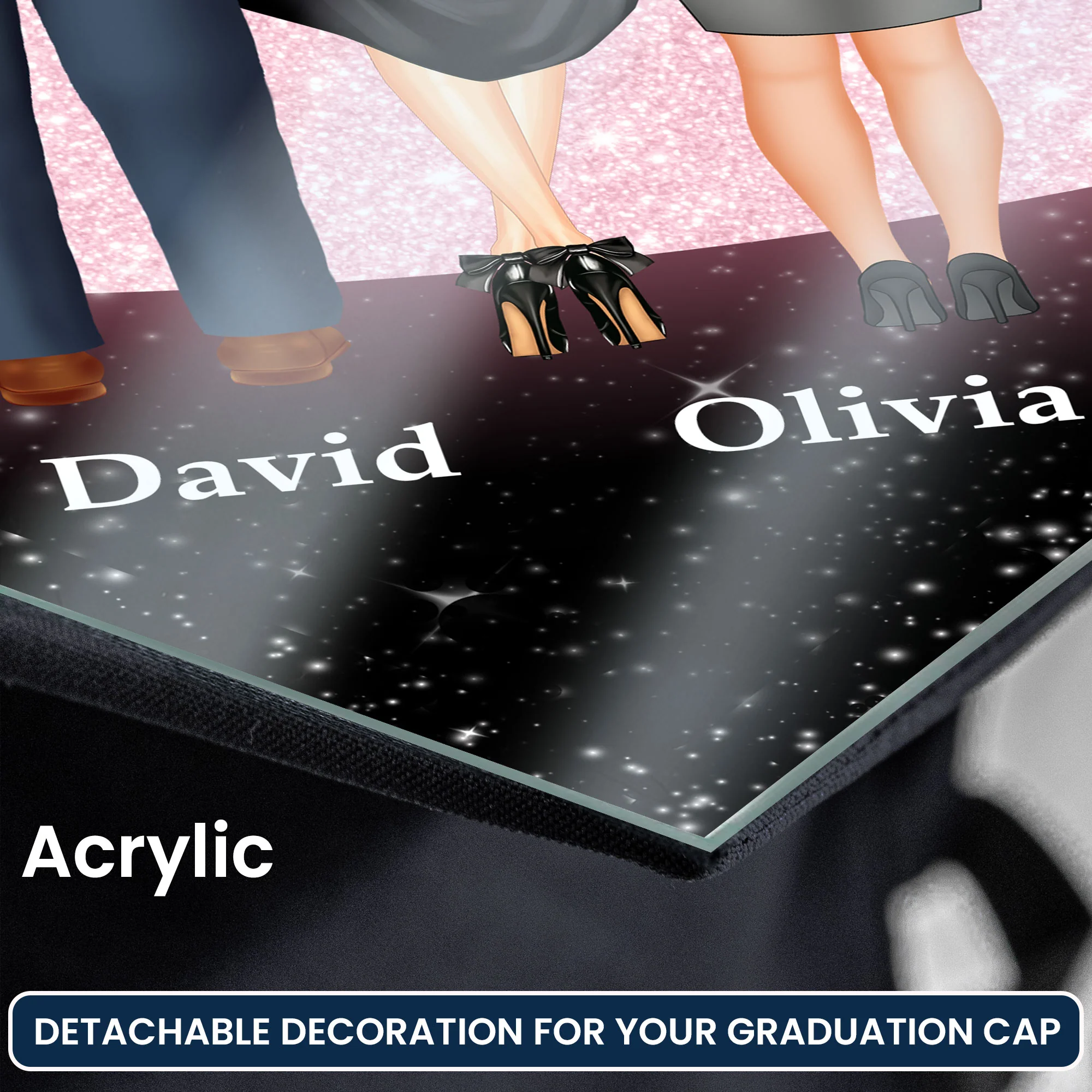 All That I Am And Hope To Be - Personalized Graduation Cap Topper - Image 3