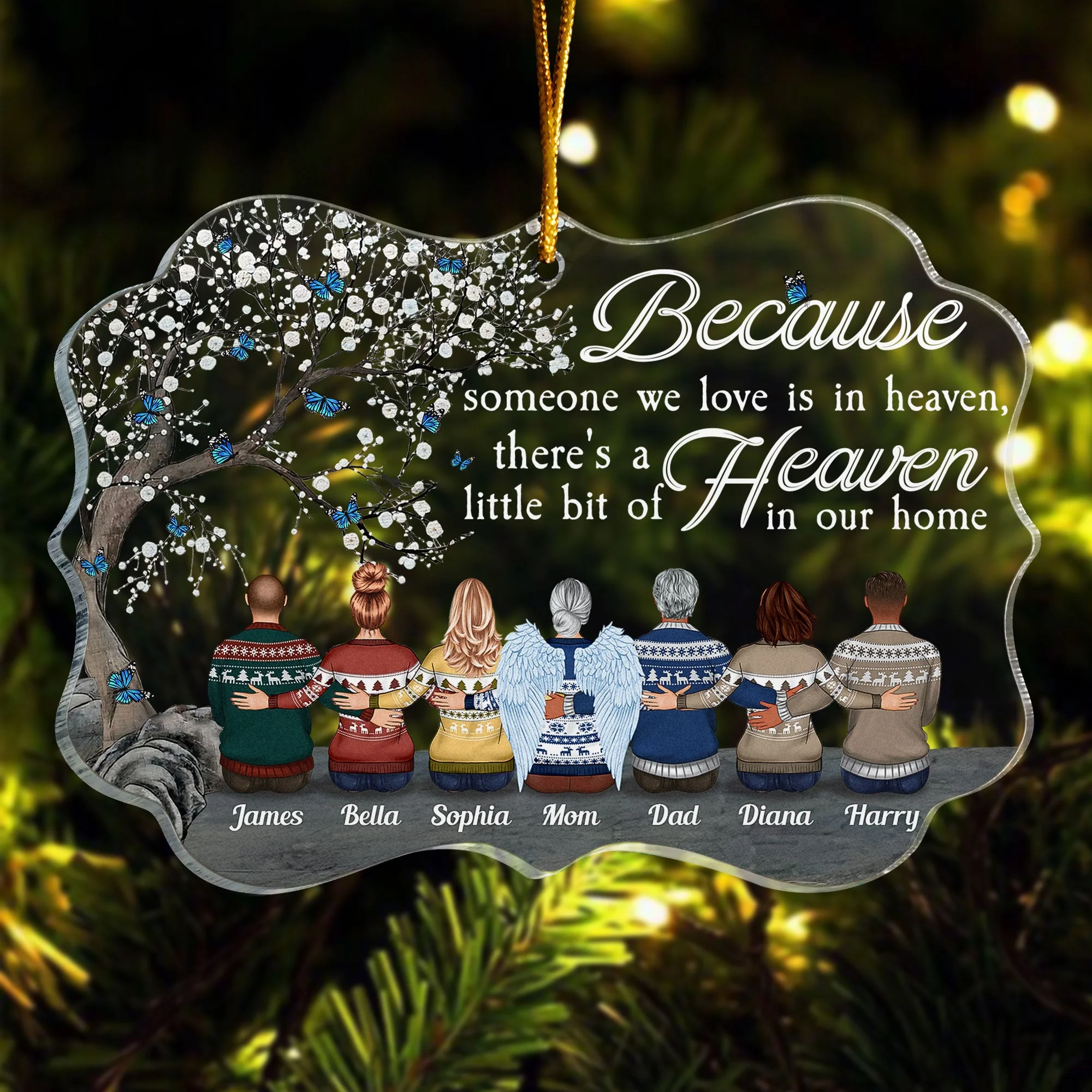 Always Beside You - Personalized Memorial Ornament - Image 2