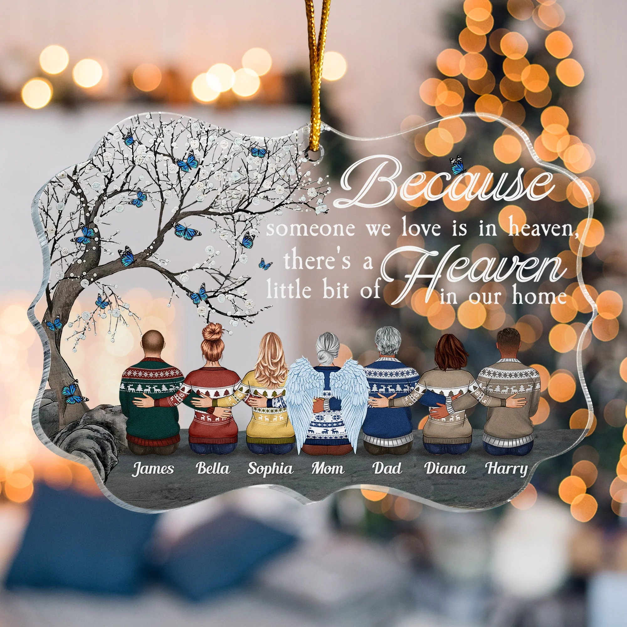 Always Beside You - Personalized Memorial Ornament - Image 4