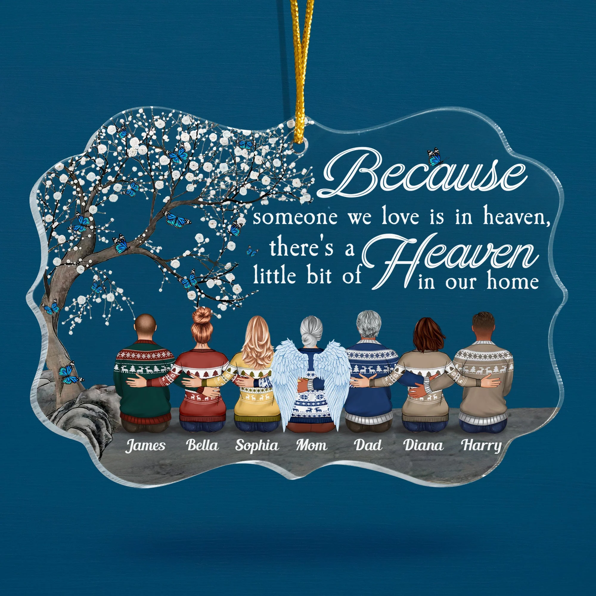Always Beside You - Personalized Memorial Ornament - Image 5