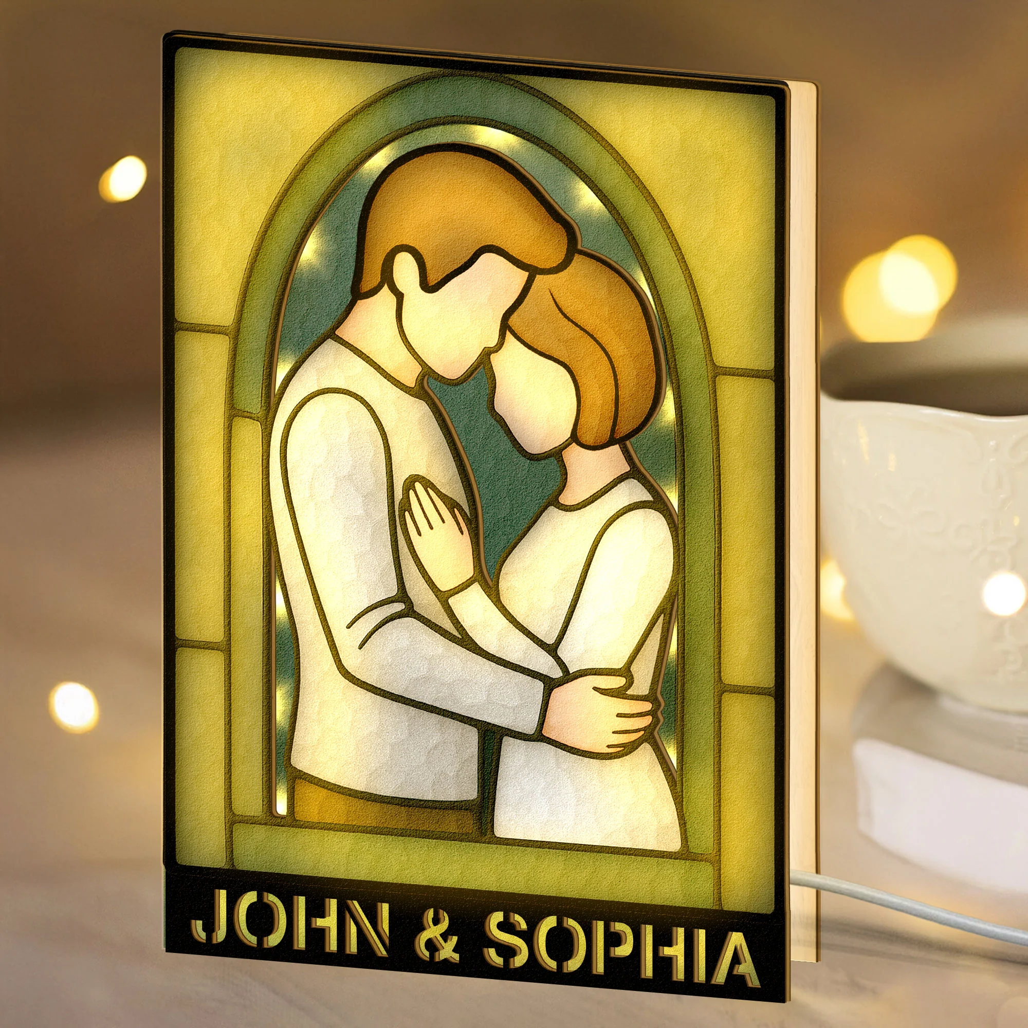 Always Together - Personalized LED Night Lamp - Image 2