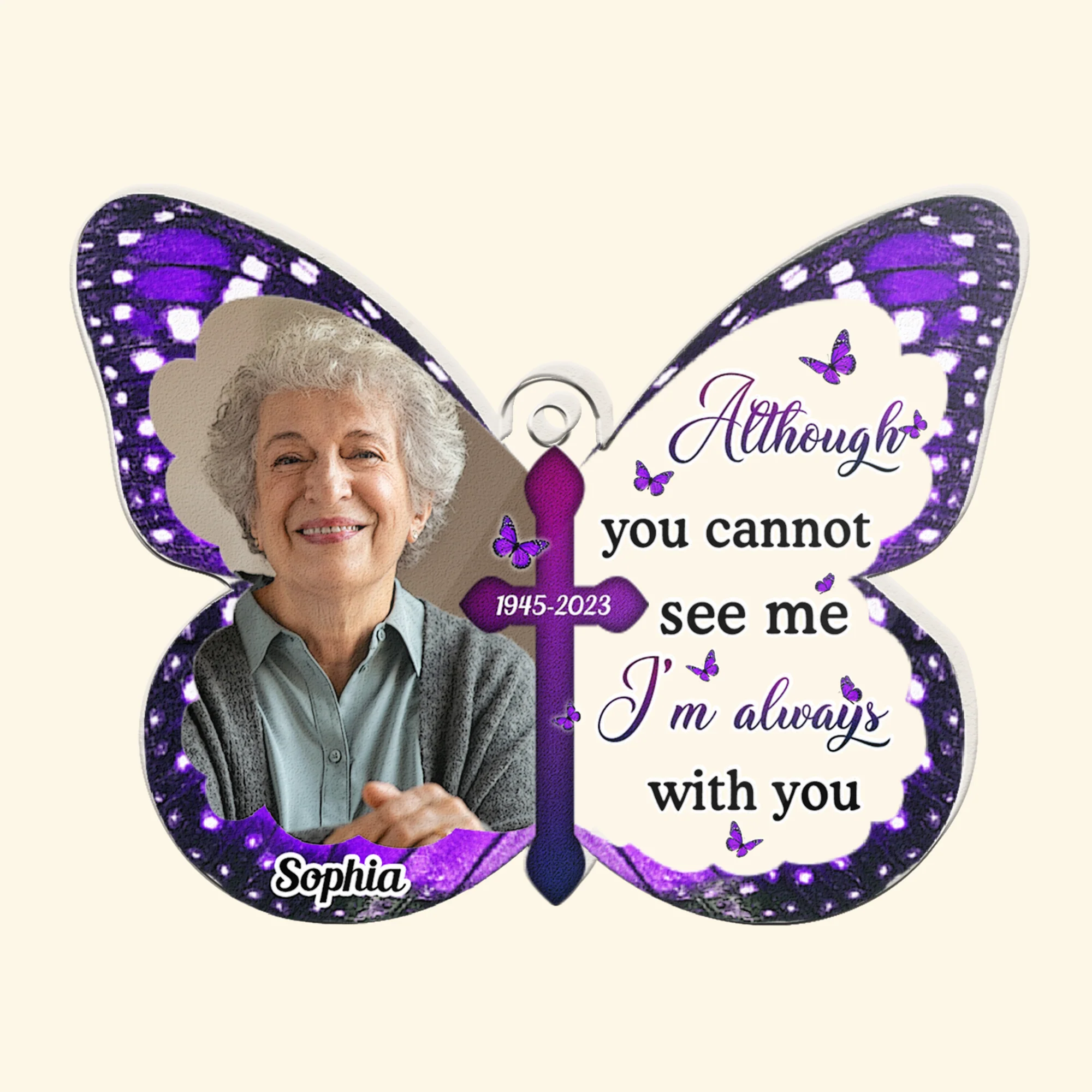 Always With You - Personalized Acrylic Photo Keychain - Image 5