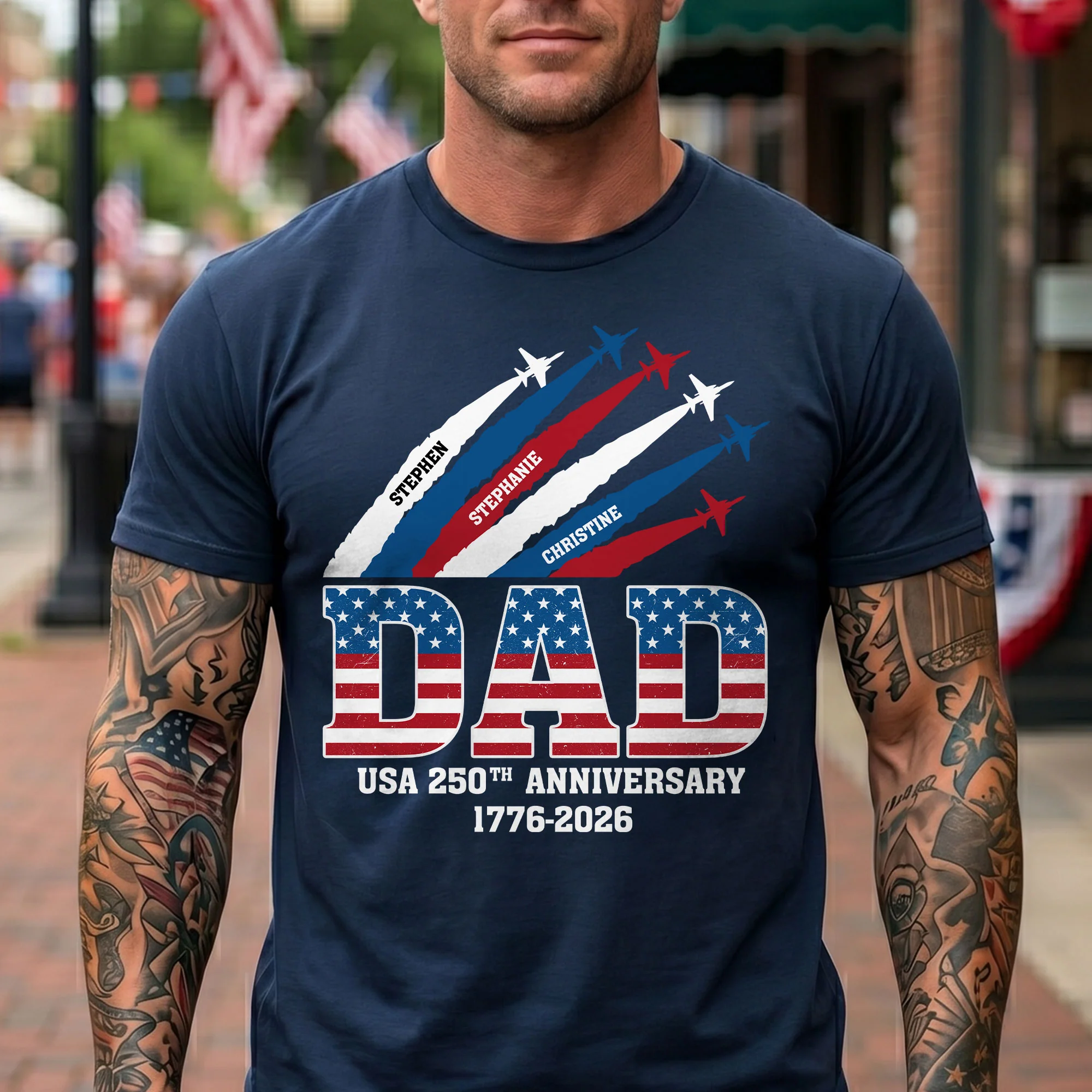America 250Th Anniversary Gifts For Dad, Grandpa - Personalized Shirt - Image 3