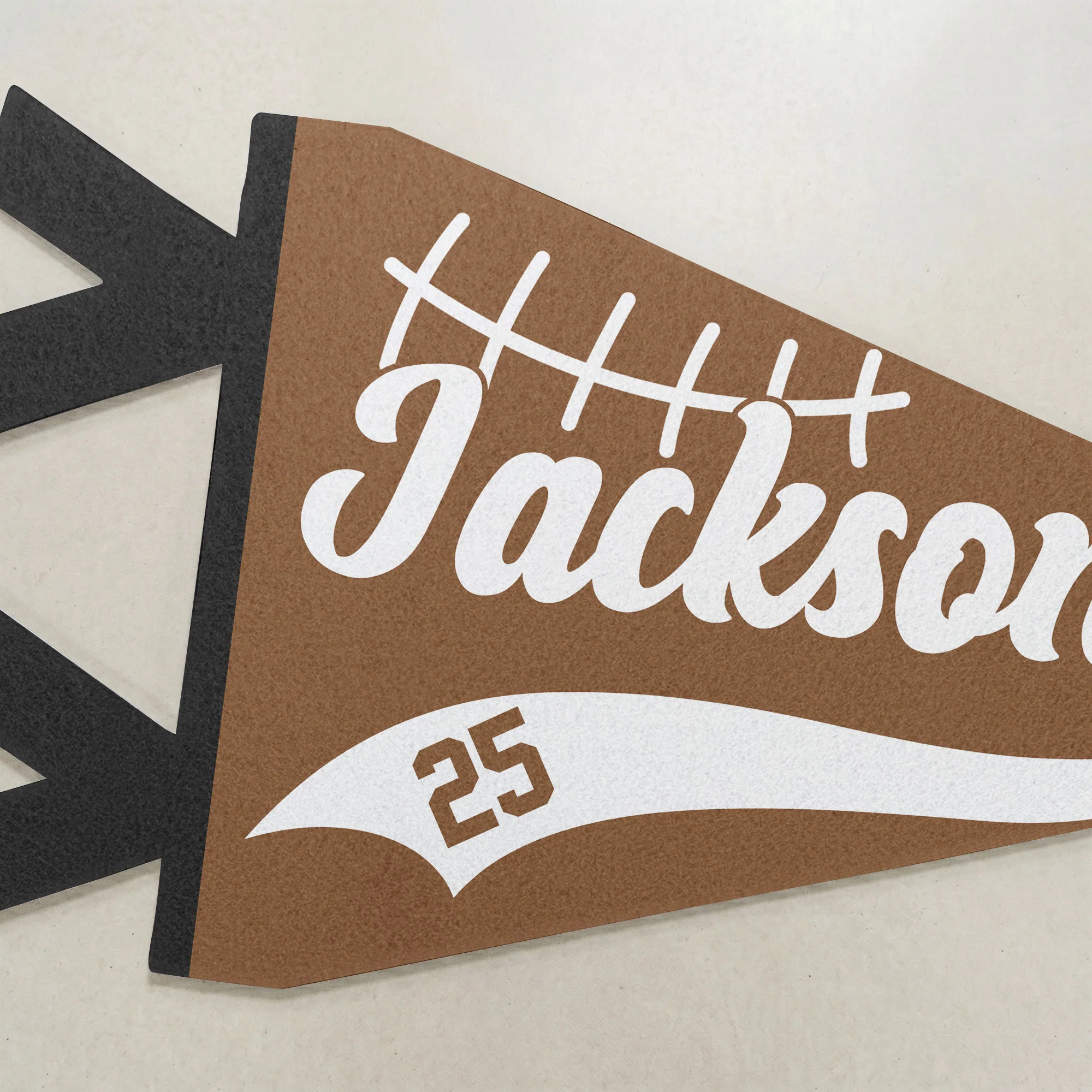 American Football Player Custom Name And Number - Personalized Pennant - Image 4