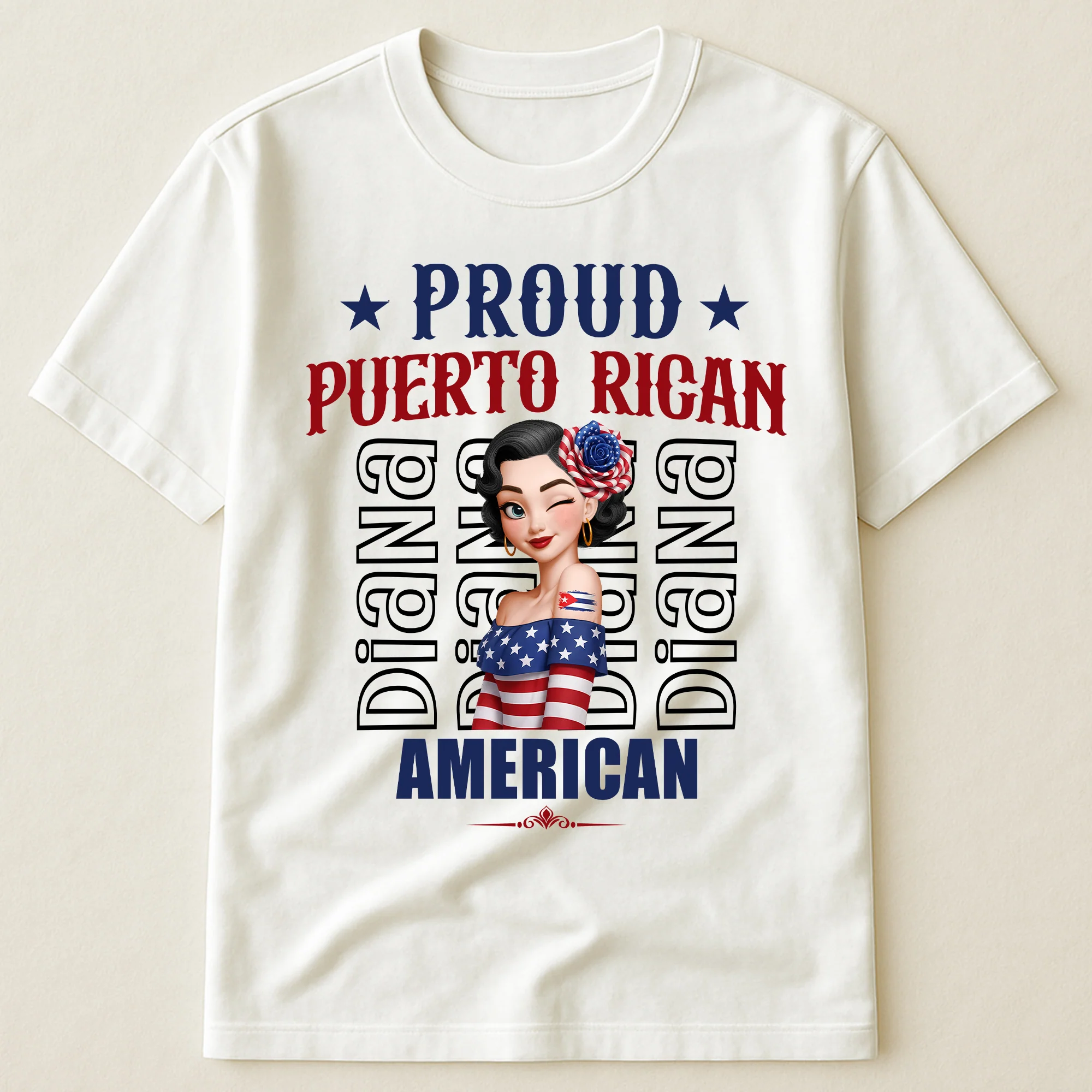 American Grown With Mexican Puerto Rican Cuban Hispanic Roots - Personalized Shirt
