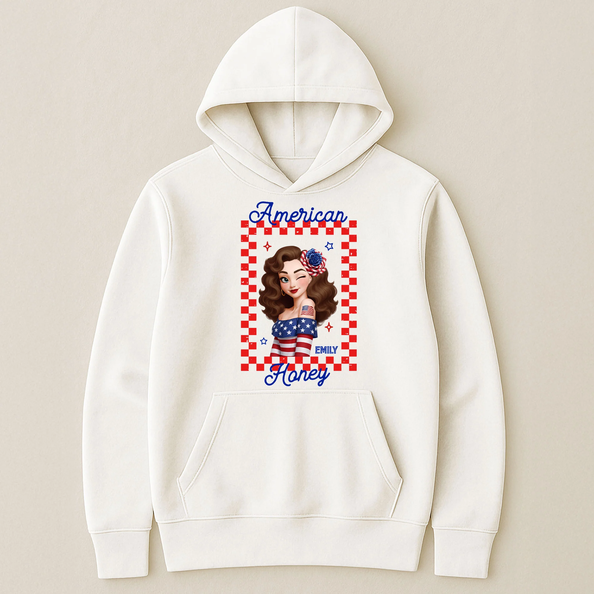 American Honey Red, White & 250 Patriotic - Personalized Shirt - Image 5