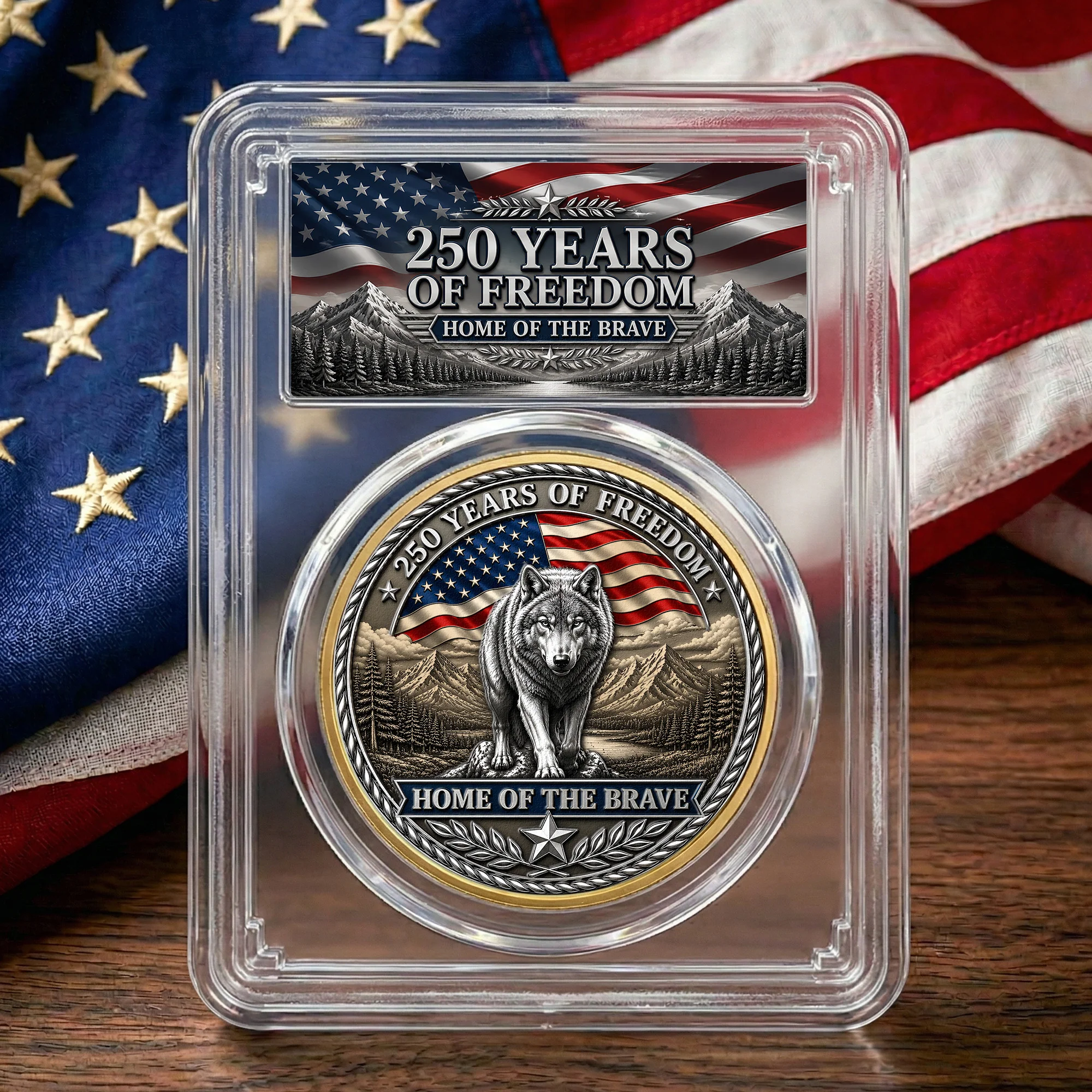 America's Legacy 250 Years Wolf - Coin - Image 8