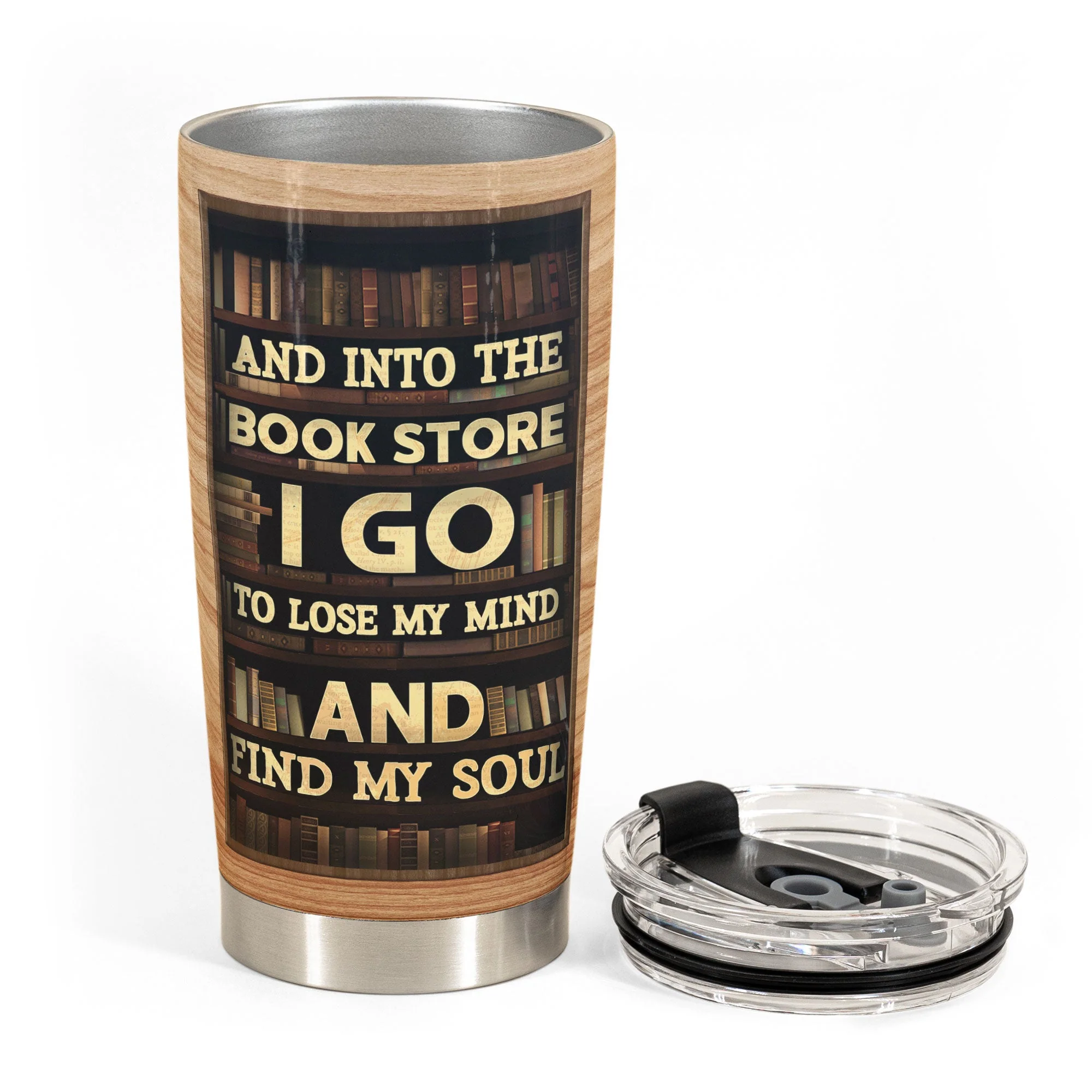 And Into The Book Store I Go To Lose My Mind  - Personalized Tumbler  - Birthday Gift For Book Lover, Bookworms - Image 3